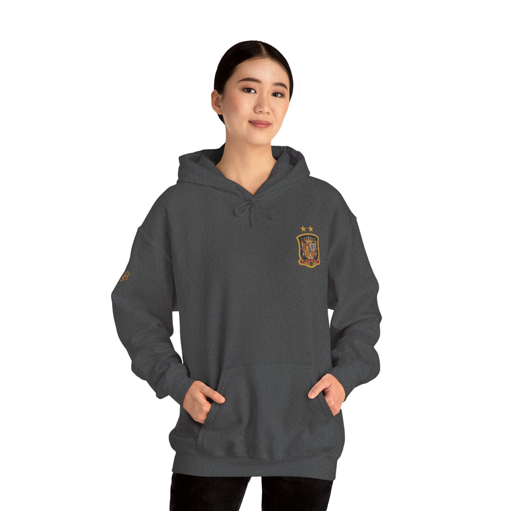 Spain Crest Hoodie "España" Back Print Casual Pullover - Etna Gift