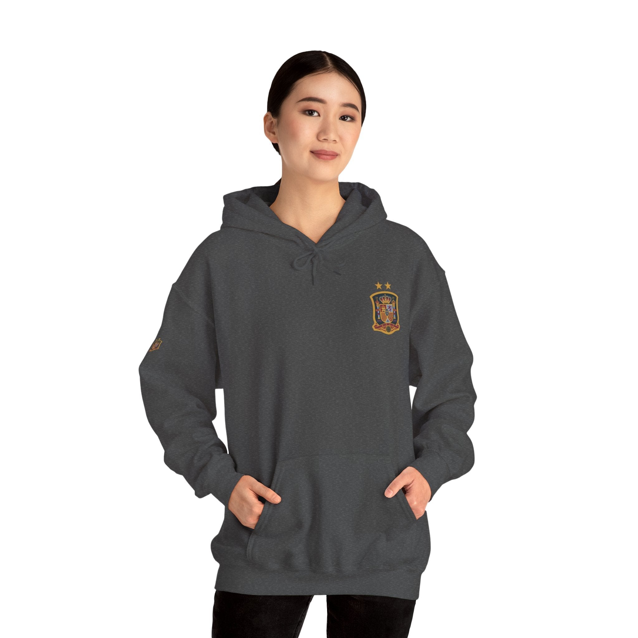 Spain Crest Hoodie "España" Back Print Casual Pullover - Etna Gift