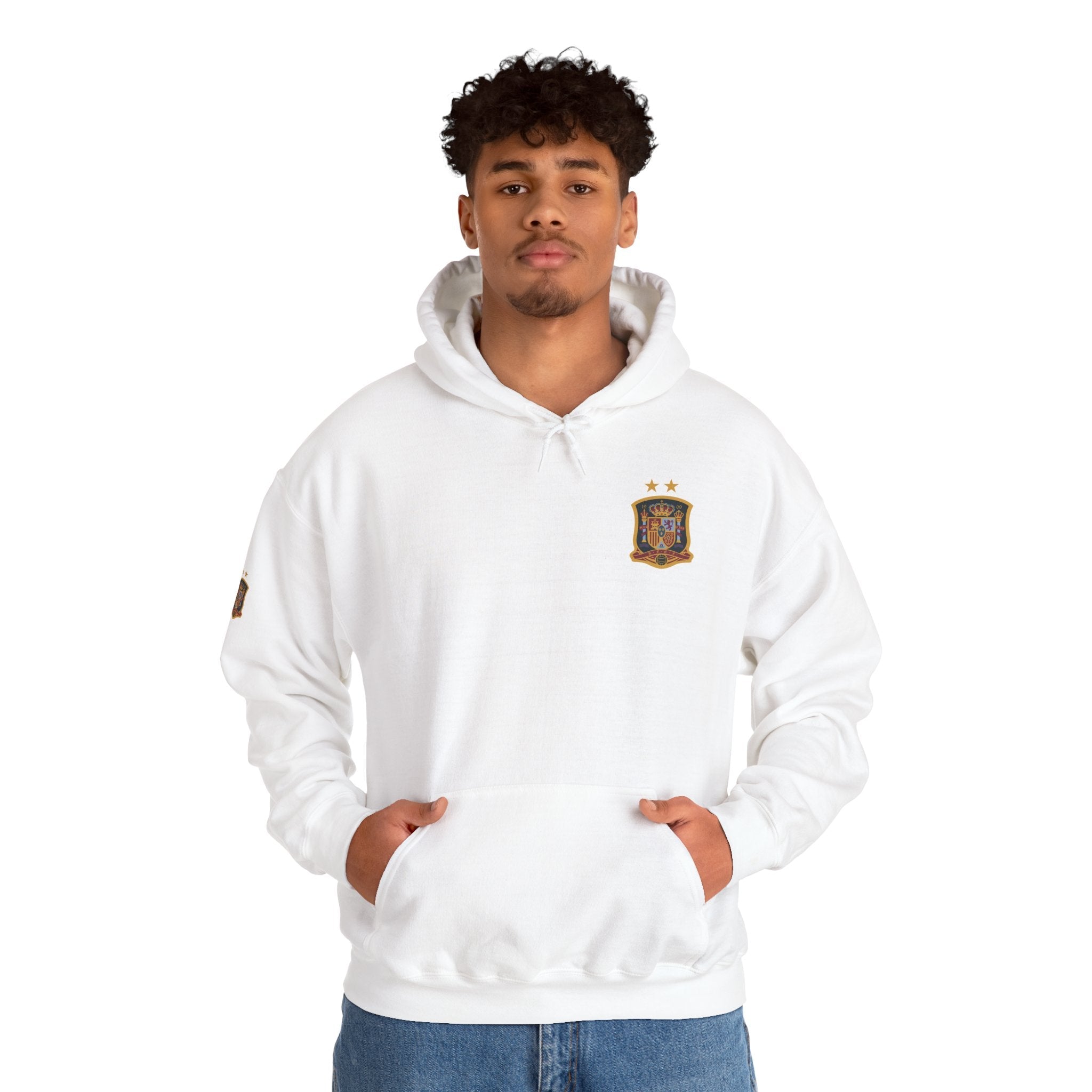 Spain Crest Hoodie "España" Back Print Casual Pullover - Etna Gift