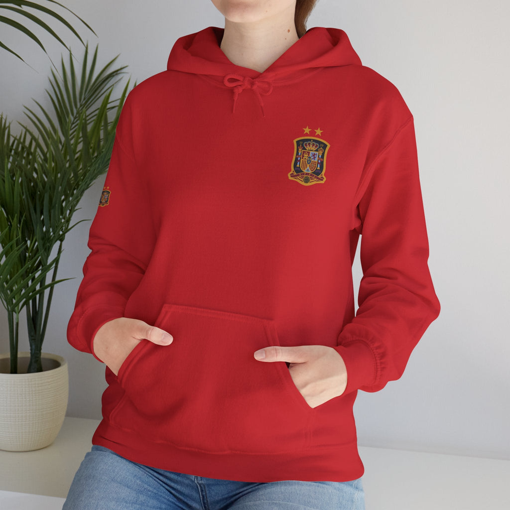Spain Crest Hoodie "España" Back Print Casual Pullover - Etna Gift