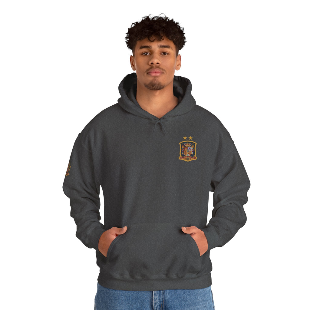 Spain Crest Hoodie "España" Back Print Casual Pullover - Etna Gift