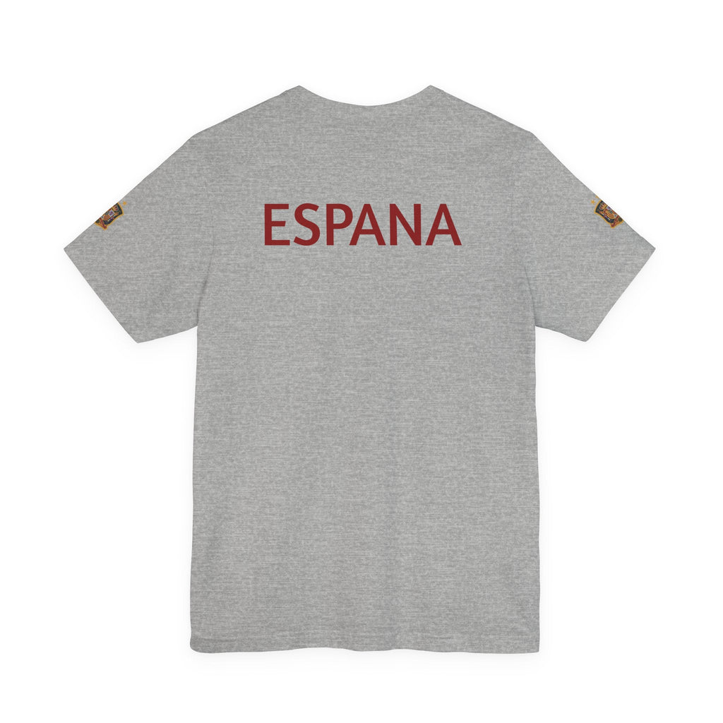 Spain Pride Unisex T-Shirt, Casual Wear, Spain Tee, Travel Souvenir, Sports Fan Gear, Spain Gifts, Cool Summer Shirt - Etna Gift