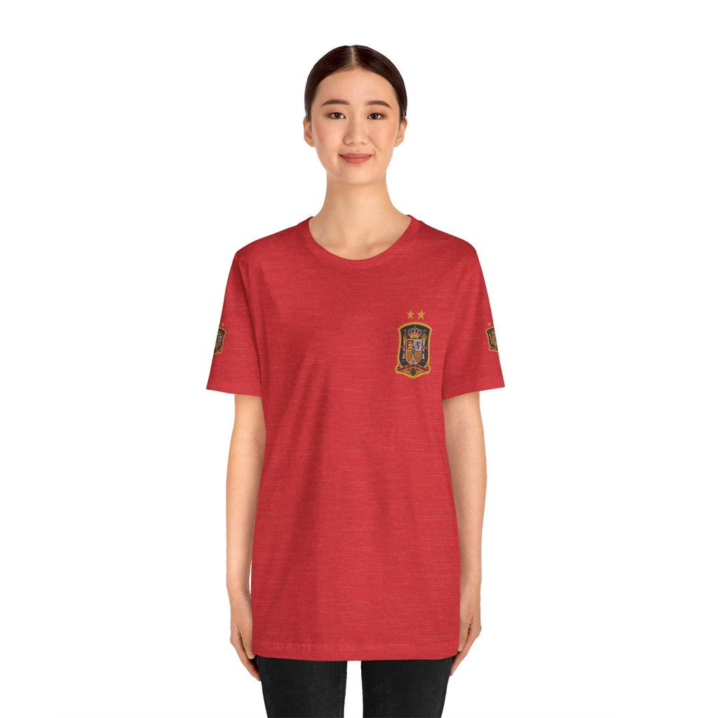 Spain Pride Unisex T-Shirt, Casual Wear, Spain Tee, Travel Souvenir, Sports Fan Gear, Spain Gifts, Cool Summer Shirt - Etna Gift