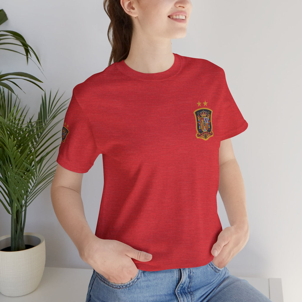 Spain Pride Unisex T-Shirt, Casual Wear, Spain Tee, Travel Souvenir, Sports Fan Gear, Spain Gifts, Cool Summer Shirt - Etna Gift