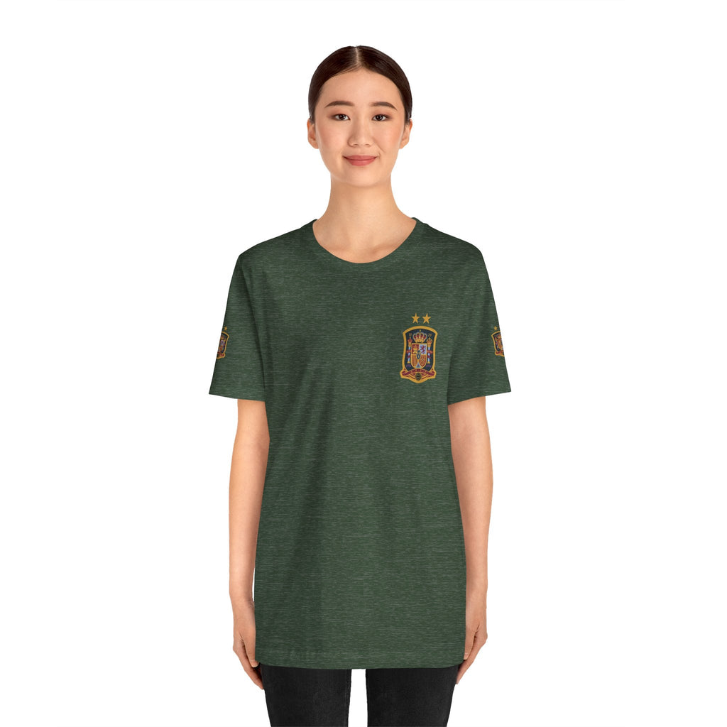 Spain Pride Unisex T-Shirt, Casual Wear, Spain Tee, Travel Souvenir, Sports Fan Gear, Spain Gifts, Cool Summer Shirt - Etna Gift