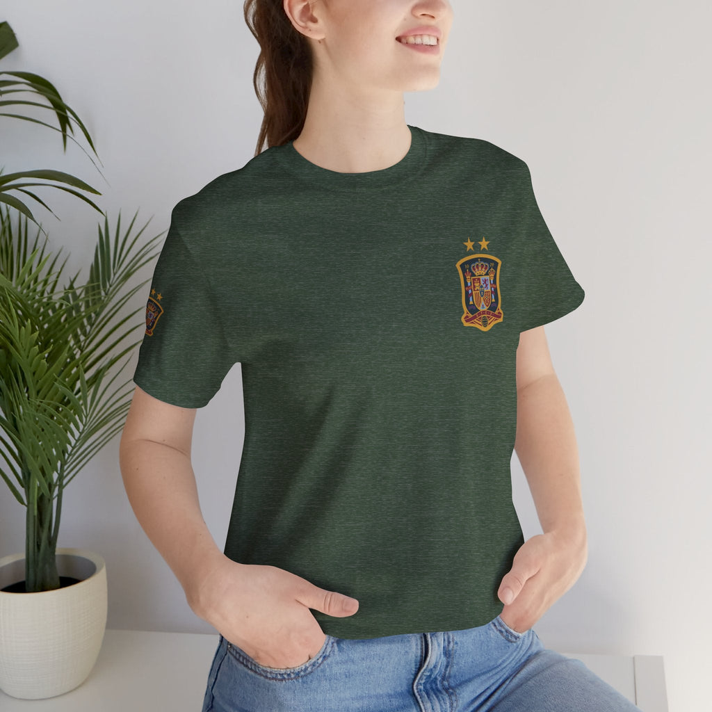 Spain Pride Unisex T-Shirt, Casual Wear, Spain Tee, Travel Souvenir, Sports Fan Gear, Spain Gifts, Cool Summer Shirt - Etna Gift