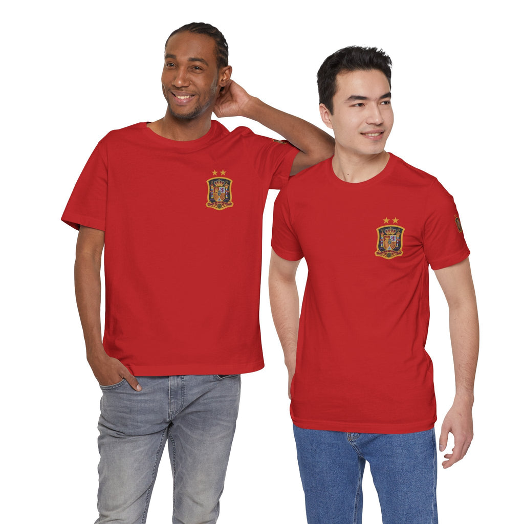 Spain Pride Unisex T-Shirt, Casual Wear, Spain Tee, Travel Souvenir, Sports Fan Gear, Spain Gifts, Cool Summer Shirt - Etna Gift