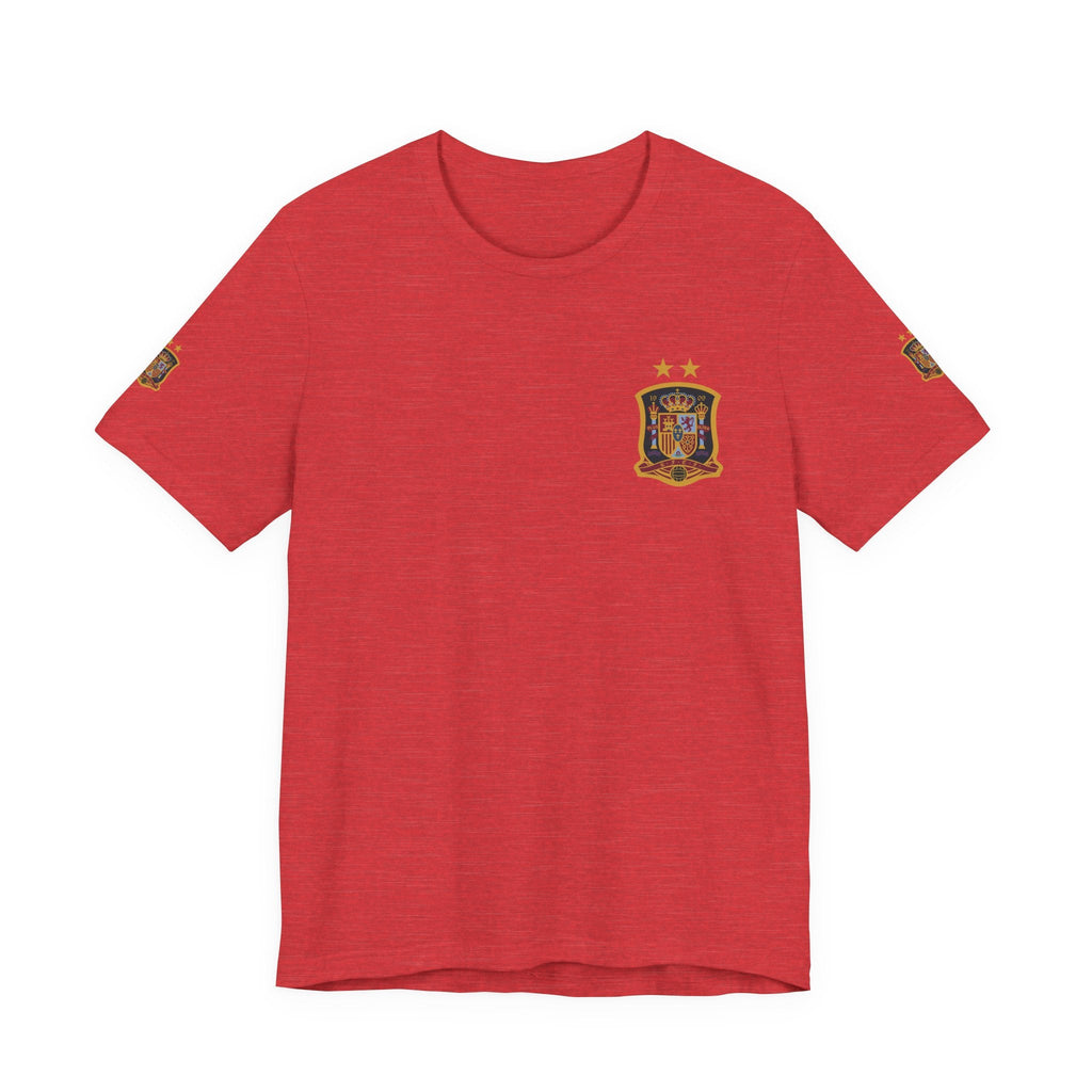 Spain Pride Unisex T-Shirt, Casual Wear, Spain Tee, Travel Souvenir, Sports Fan Gear, Spain Gifts, Cool Summer Shirt - Etna Gift