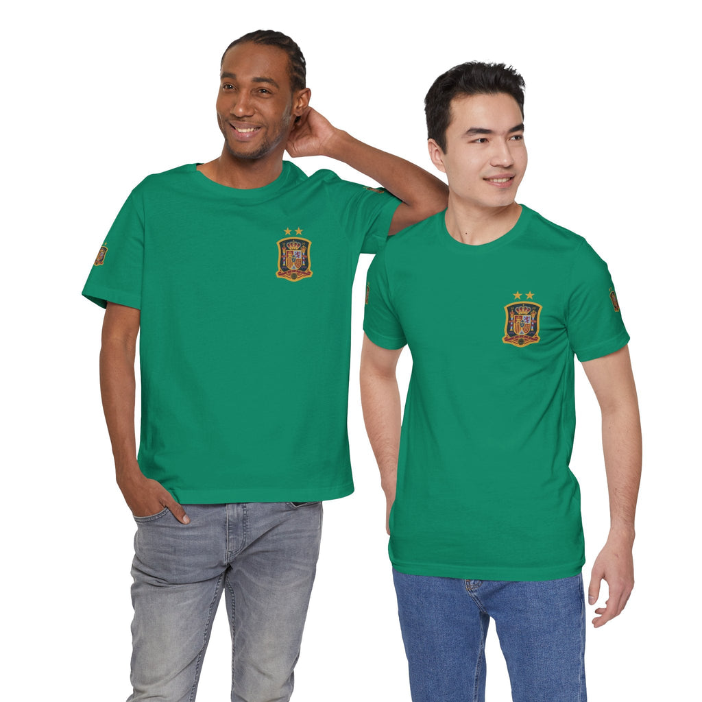 Spain Pride Unisex T-Shirt, Casual Wear, Spain Tee, Travel Souvenir, Sports Fan Gear, Spain Gifts, Cool Summer Shirt - Etna Gift