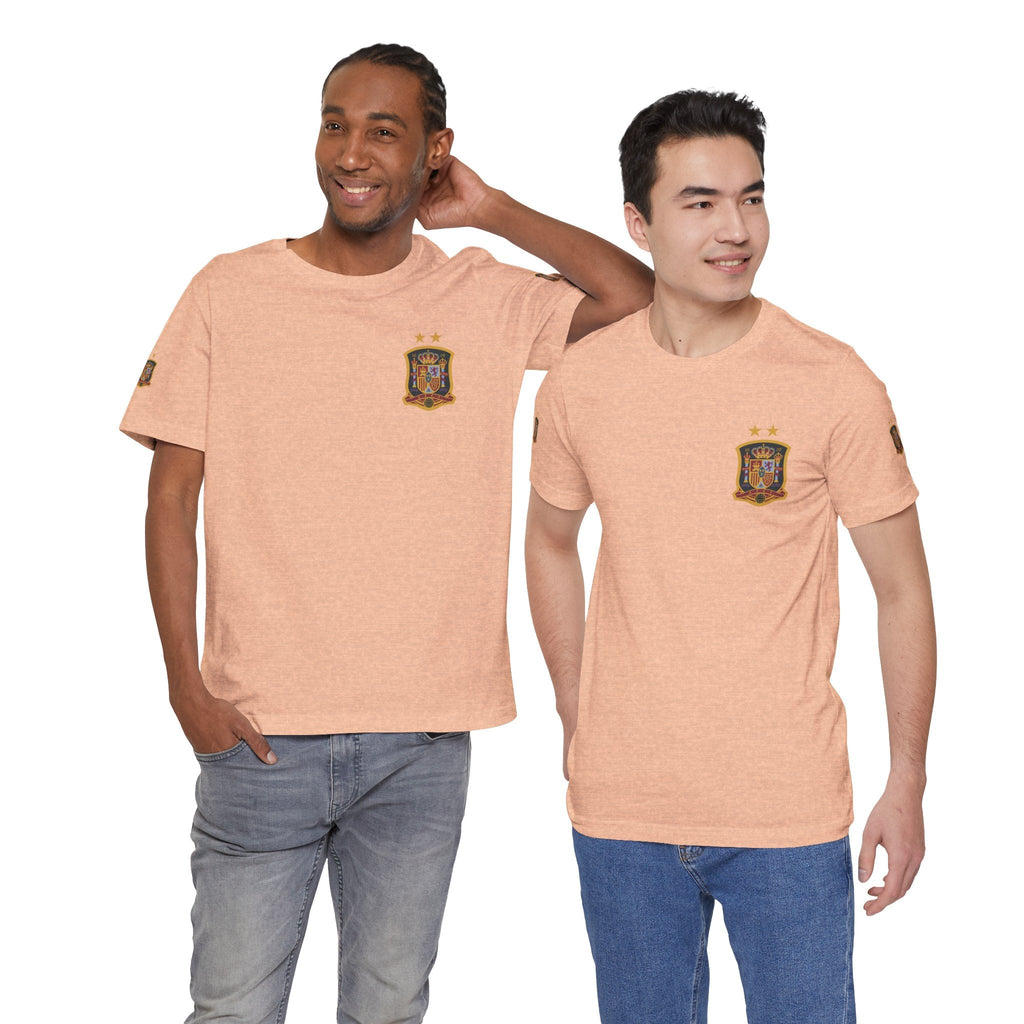 Spain Pride Unisex T-Shirt, Casual Wear, Spain Tee, Travel Souvenir, Sports Fan Gear, Spain Gifts, Cool Summer Shirt - Etna Gift