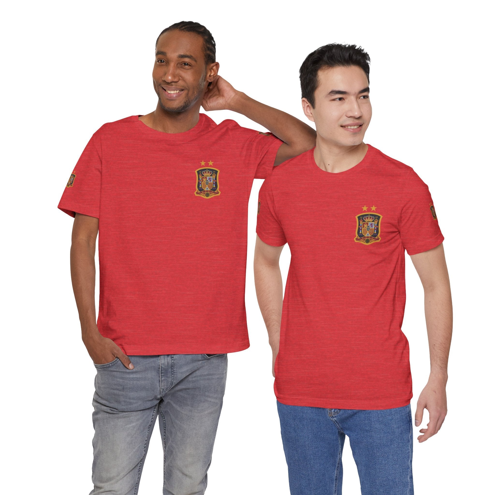 Spain Pride Unisex T-Shirt, Casual Wear, Spain Tee, Travel Souvenir, Sports Fan Gear, Spain Gifts, Cool Summer Shirt - Etna Gift