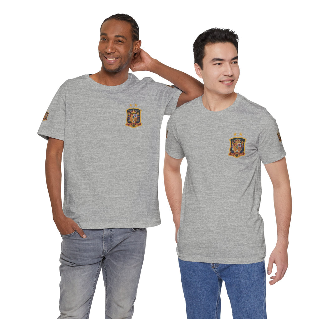 Spain Pride Unisex T-Shirt, Casual Wear, Spain Tee, Travel Souvenir, Sports Fan Gear, Spain Gifts, Cool Summer Shirt - Etna Gift