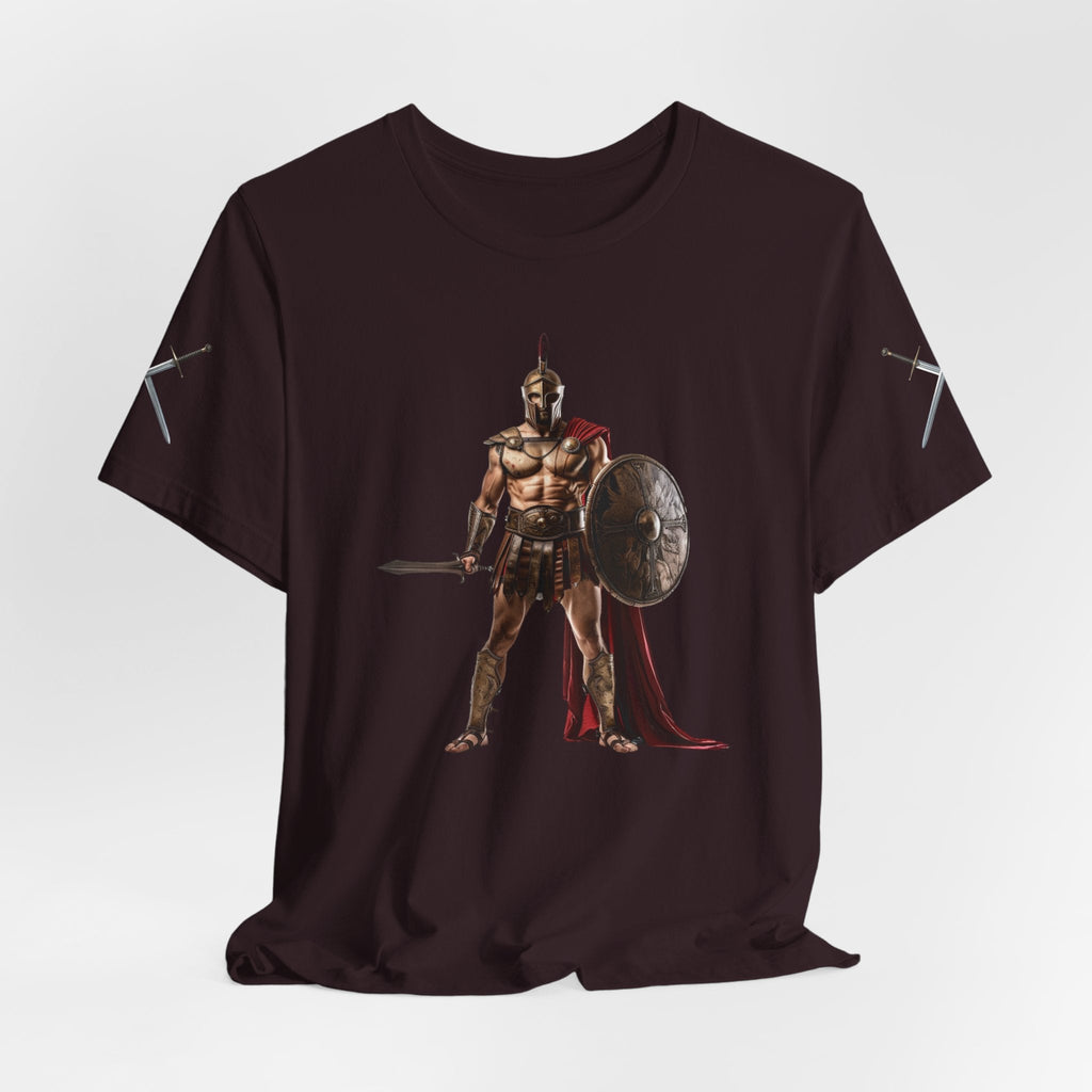 Spartan Warrior Graphic Tee Ancient Soldier T-Shirt - Etna Gift