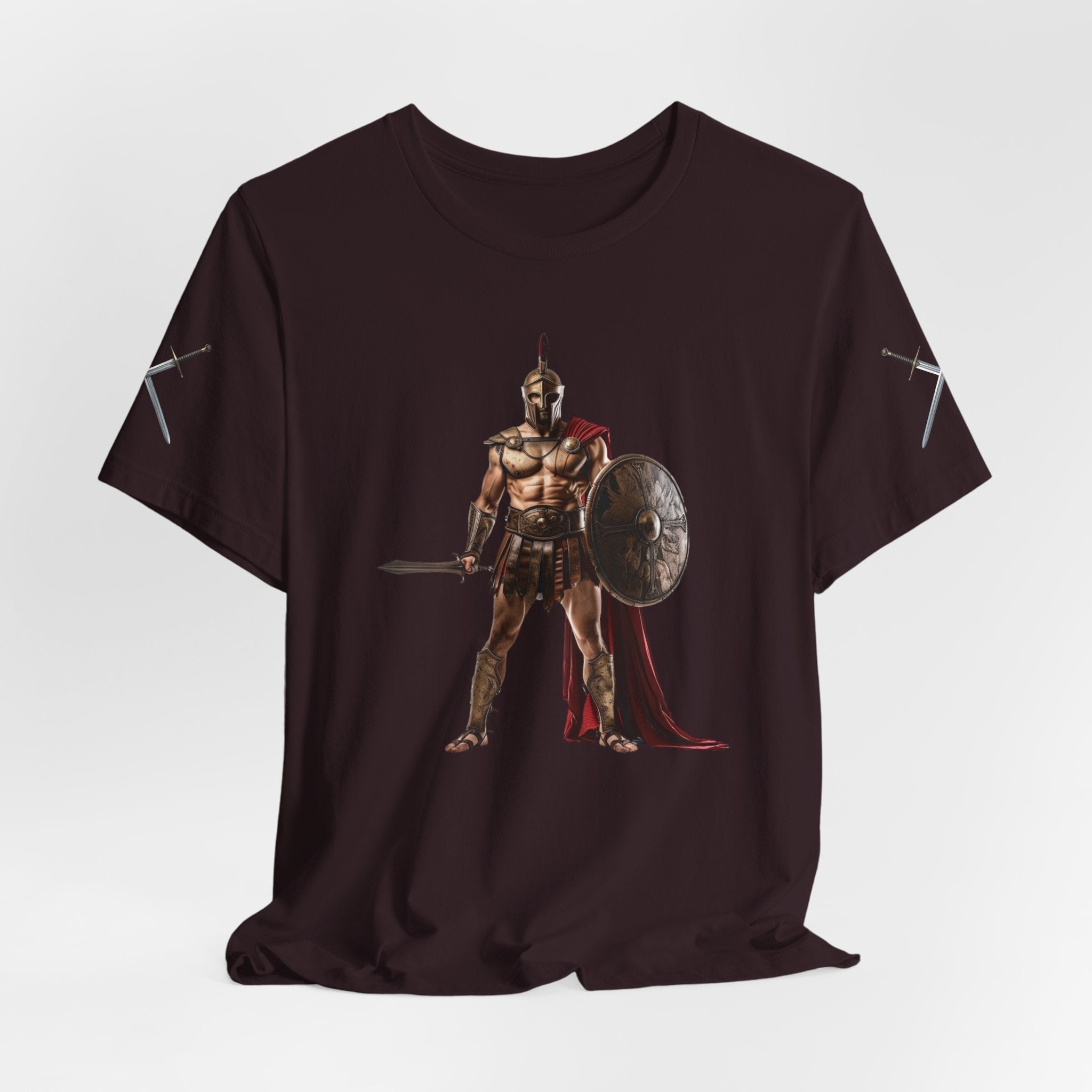 Spartan Warrior Graphic Tee Ancient Soldier T-Shirt - Etna Gift