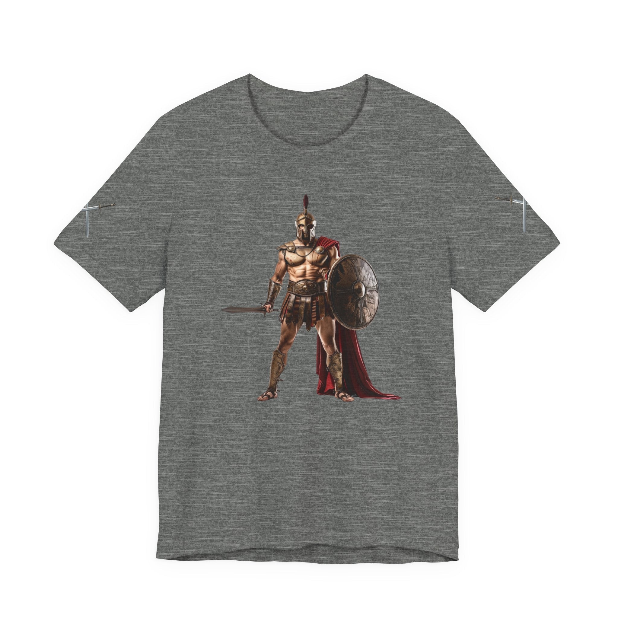 Spartan Warrior Graphic Tee Ancient Soldier T-Shirt - Etna Gift