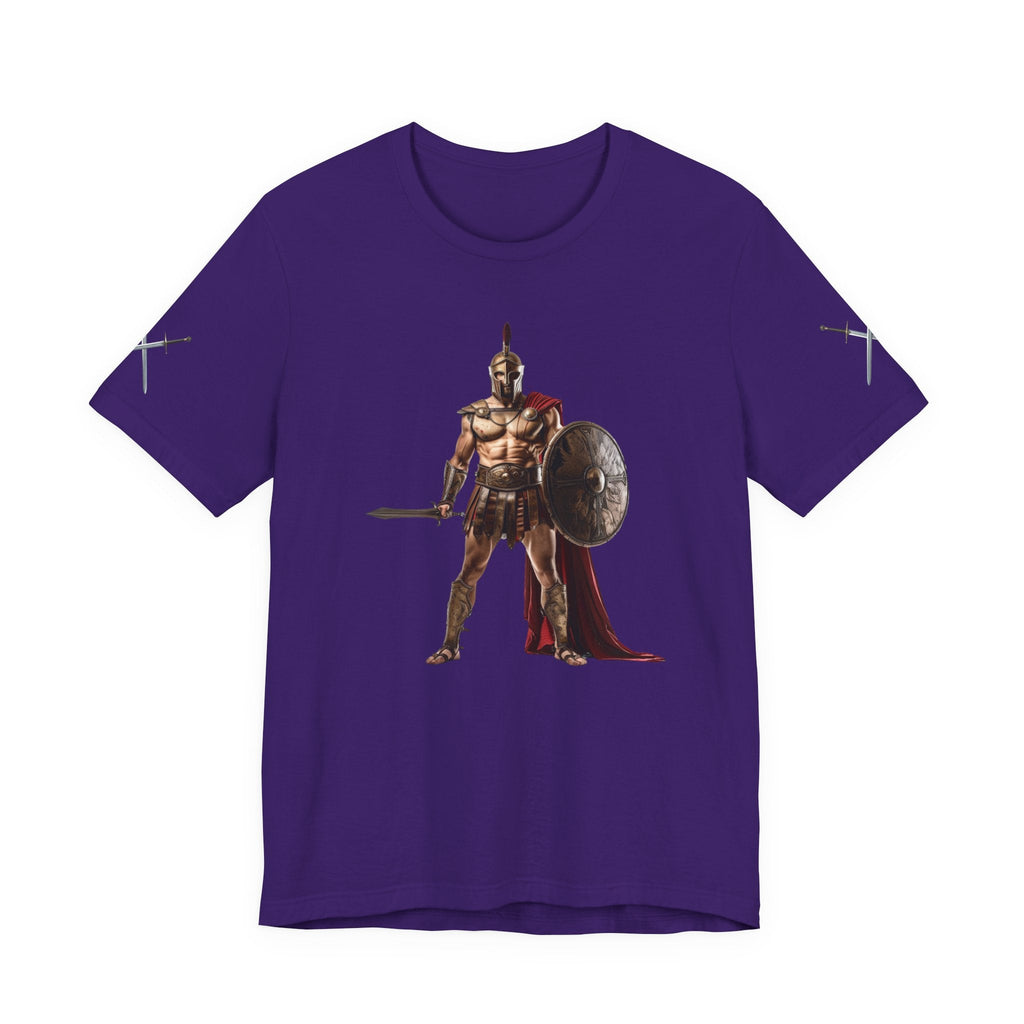 Spartan Warrior Graphic Tee Ancient Soldier T-Shirt - Etna Gift