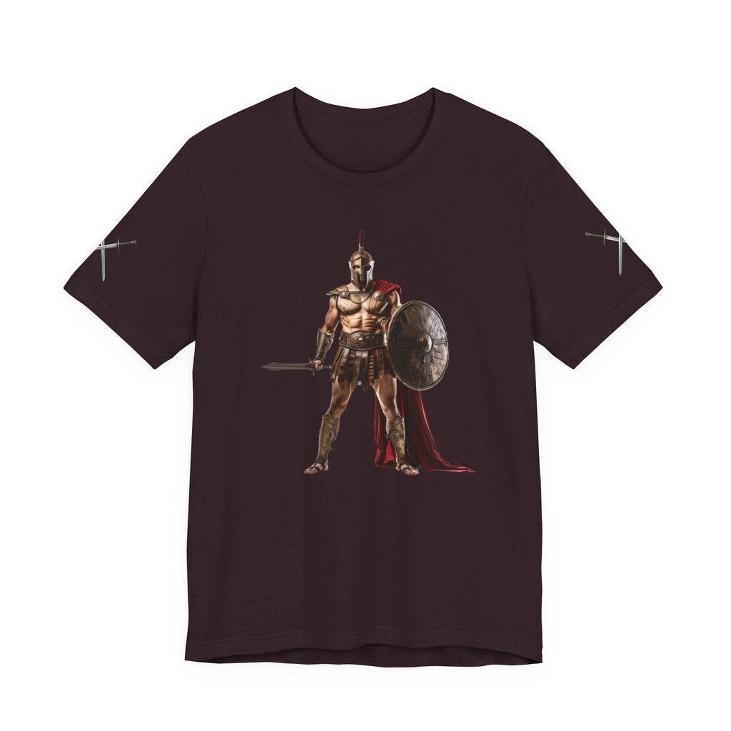 Spartan Warrior Graphic Tee Ancient Soldier T-Shirt - Etna Gift