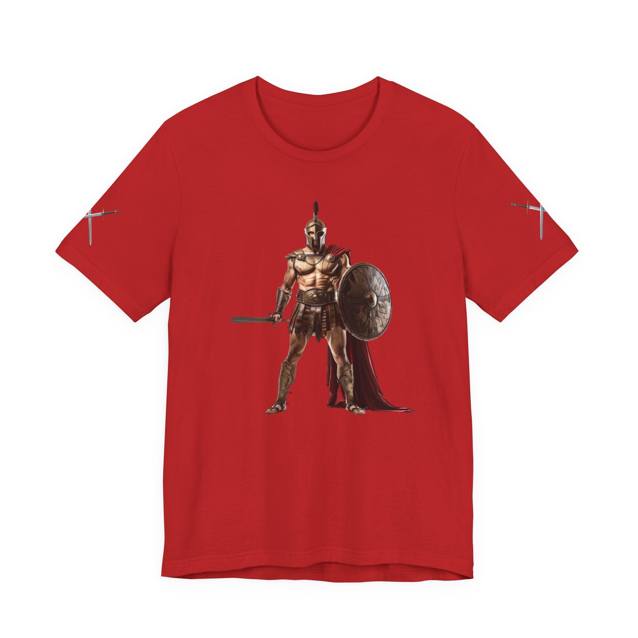 Spartan Warrior Graphic Tee Ancient Soldier T-Shirt - Etna Gift