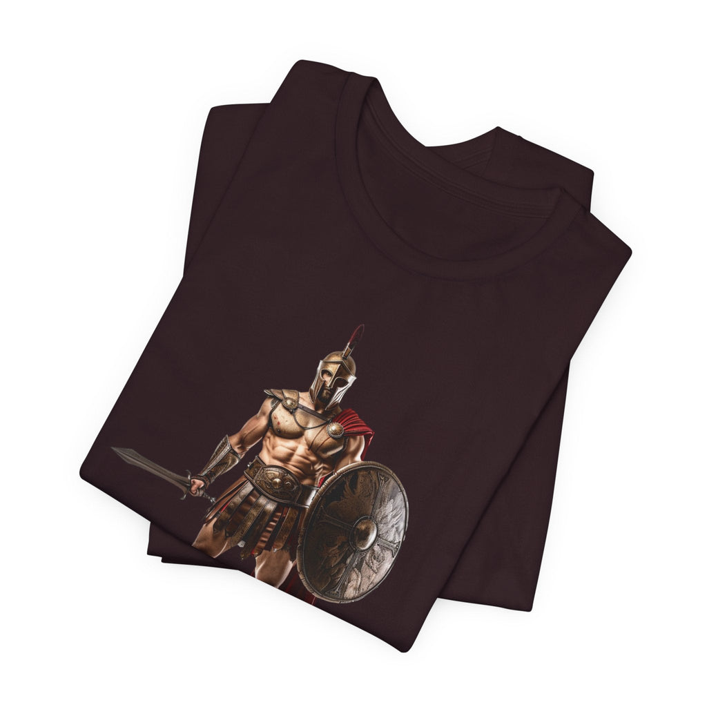 Spartan Warrior Graphic Tee Ancient Soldier T-Shirt - Etna Gift