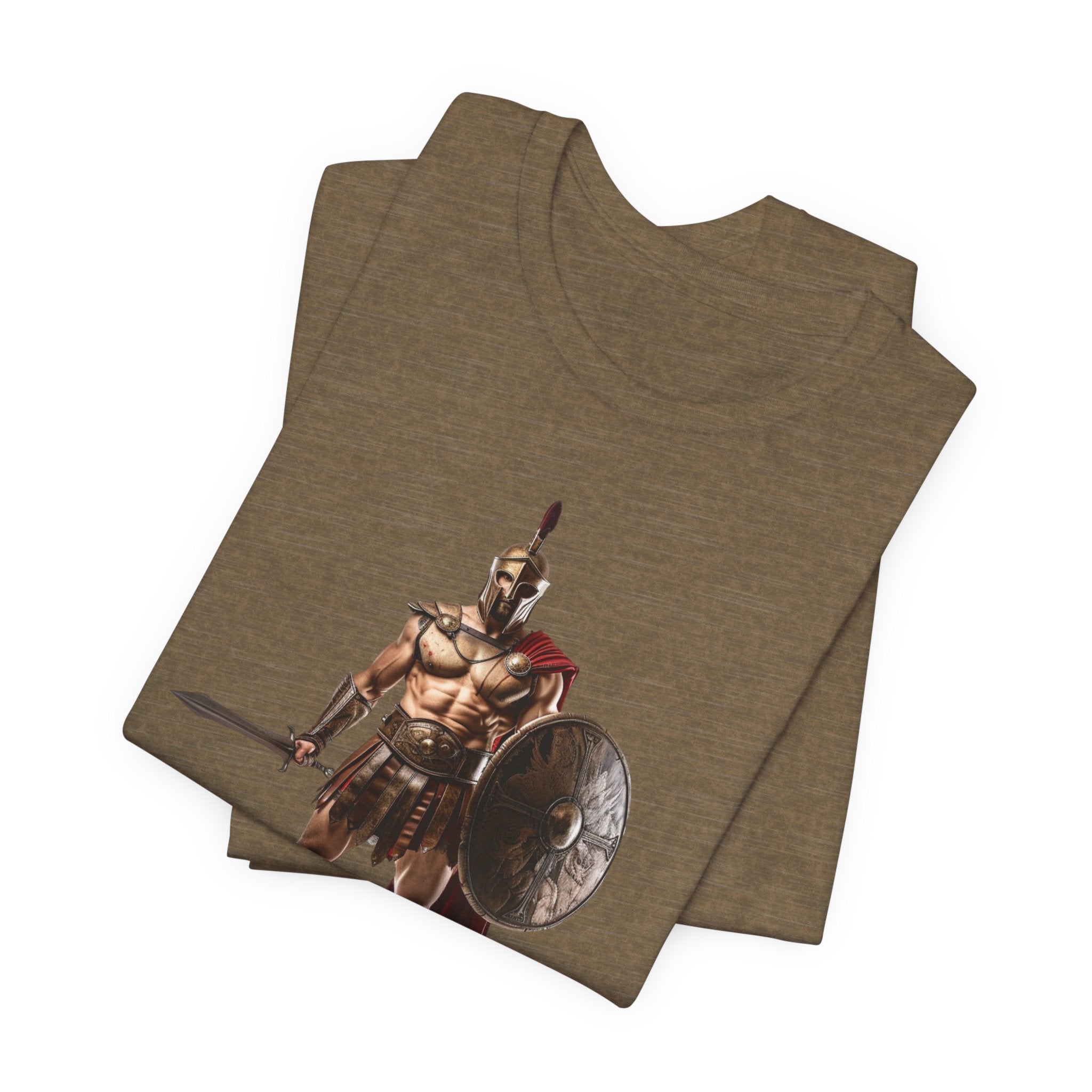 Spartan Warrior Graphic Tee Ancient Soldier T-Shirt - Etna Gift