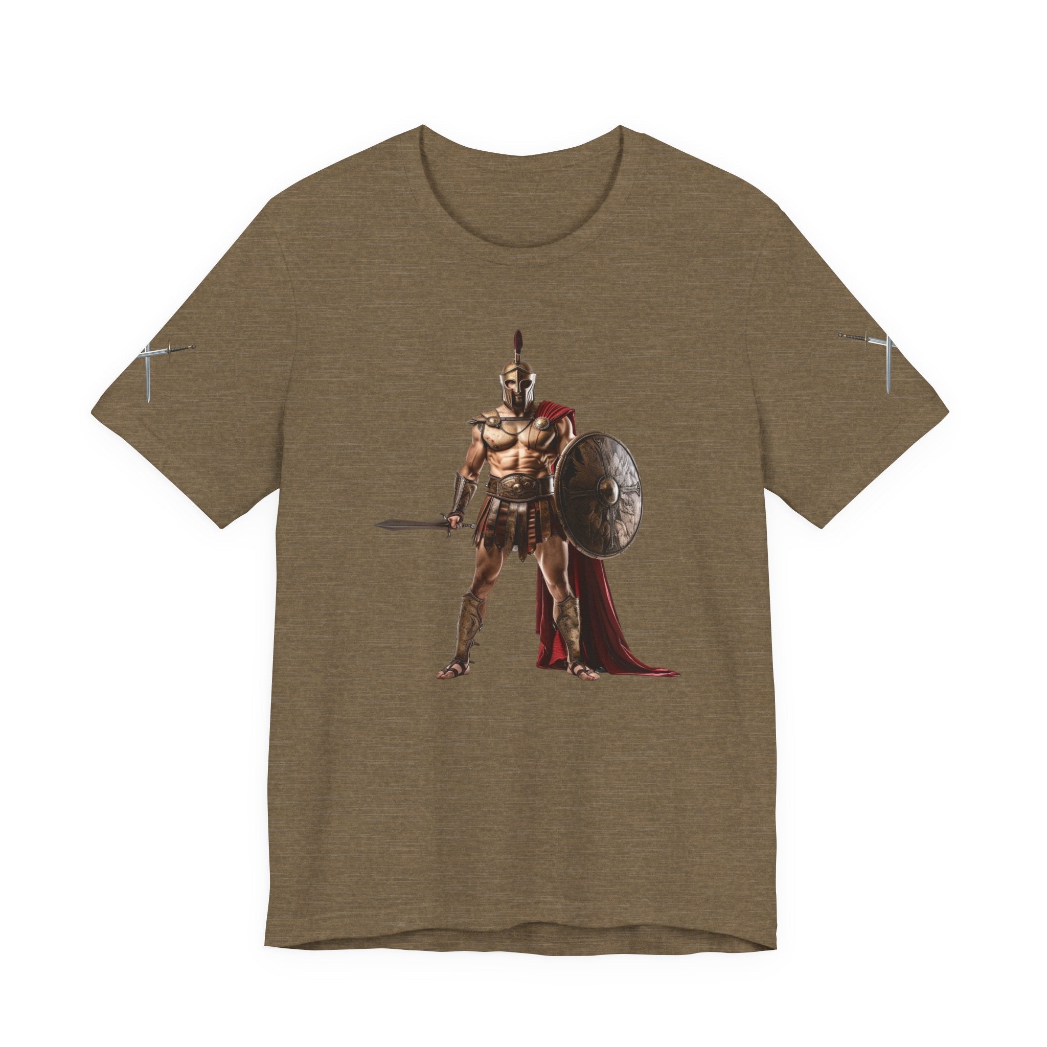 Spartan Warrior Graphic Tee Ancient Soldier T-Shirt - Etna Gift