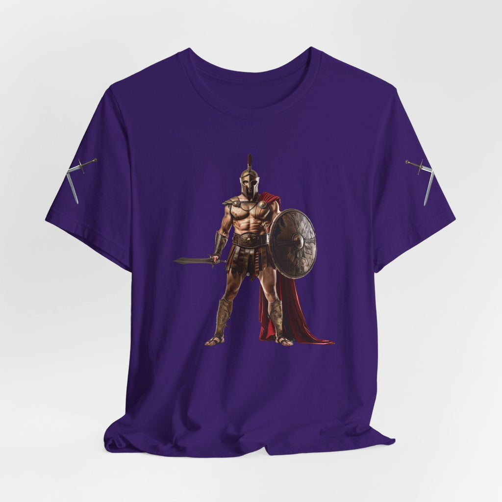 Spartan Warrior Graphic Tee Ancient Soldier T-Shirt - Etna Gift