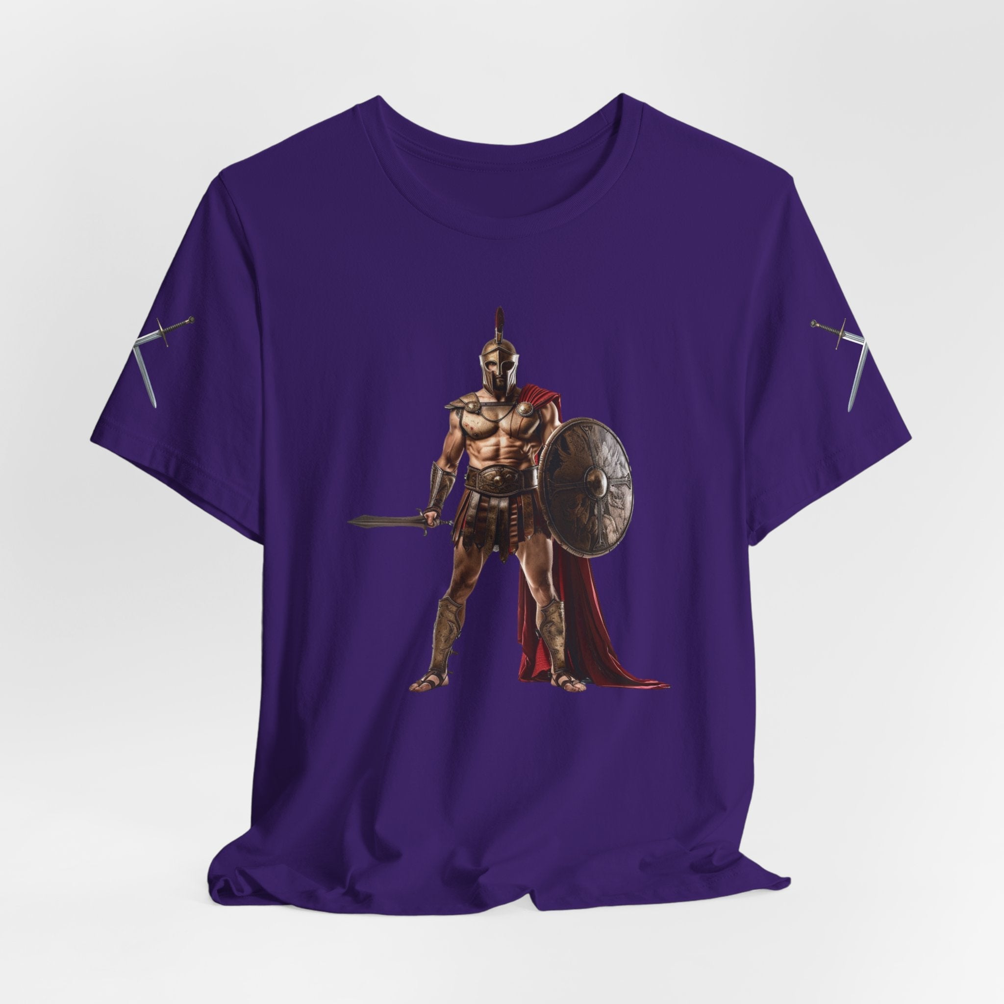 Spartan Warrior Graphic Tee Ancient Soldier T-Shirt - Etna Gift