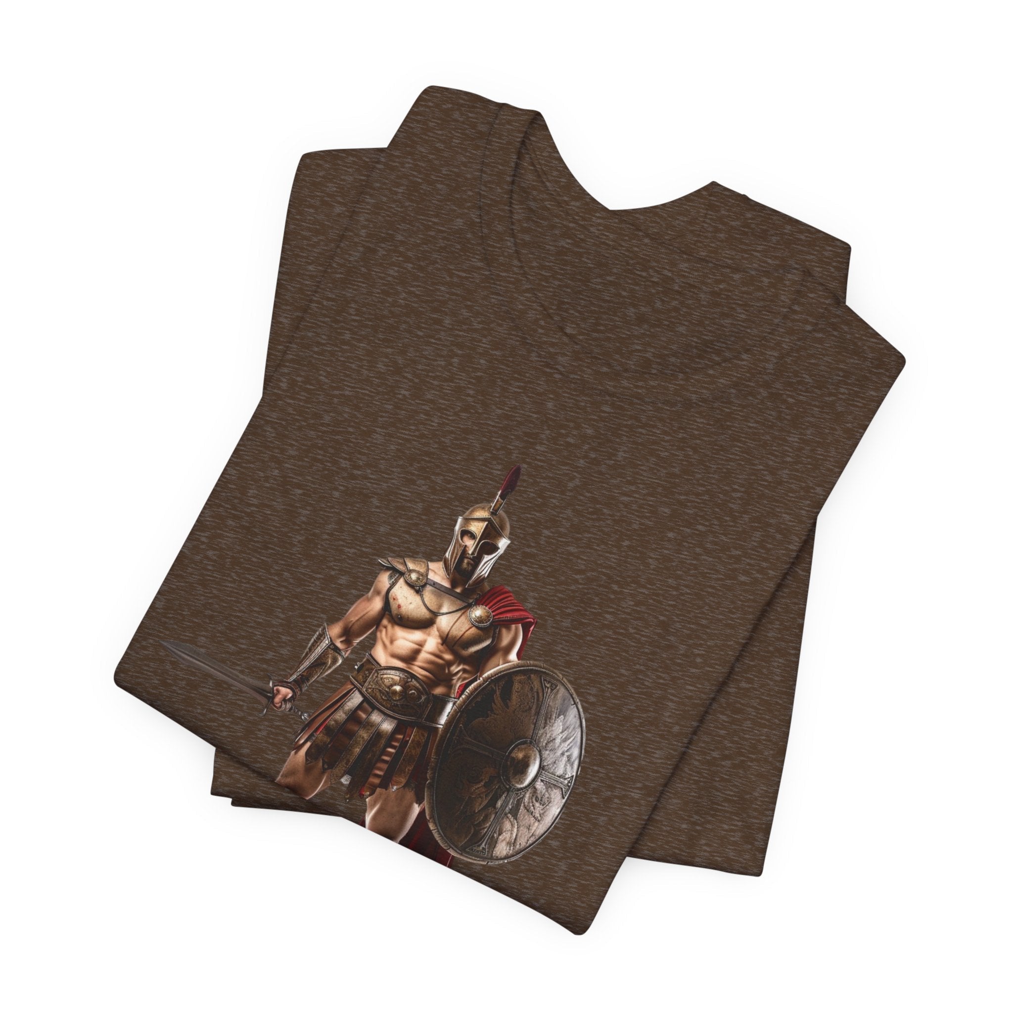 Spartan Warrior Graphic Tee Ancient Soldier T-Shirt - Etna Gift