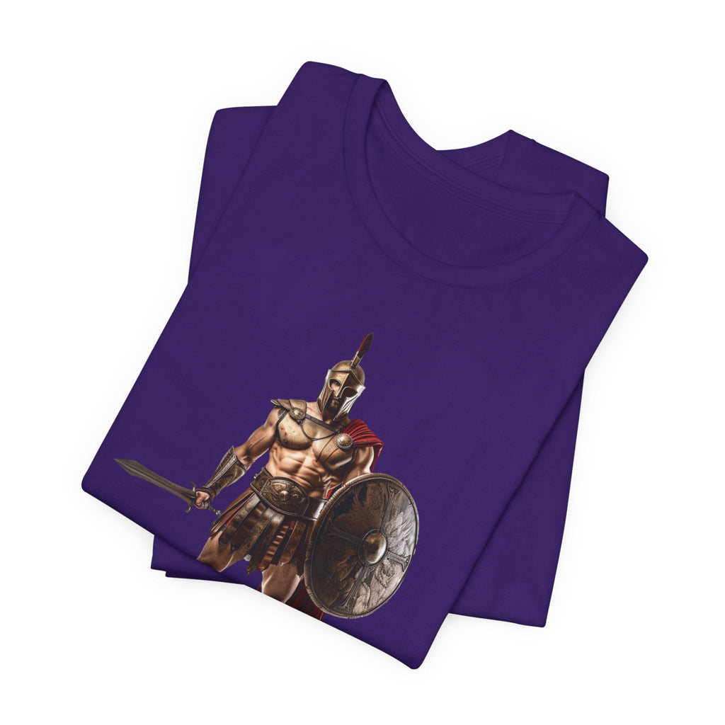 Spartan Warrior Graphic Tee Ancient Soldier T-Shirt - Etna Gift