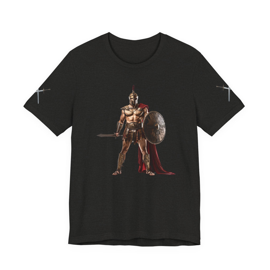 Spartan Warrior Graphic Tee Ancient Soldier T-Shirt - Etna Gift