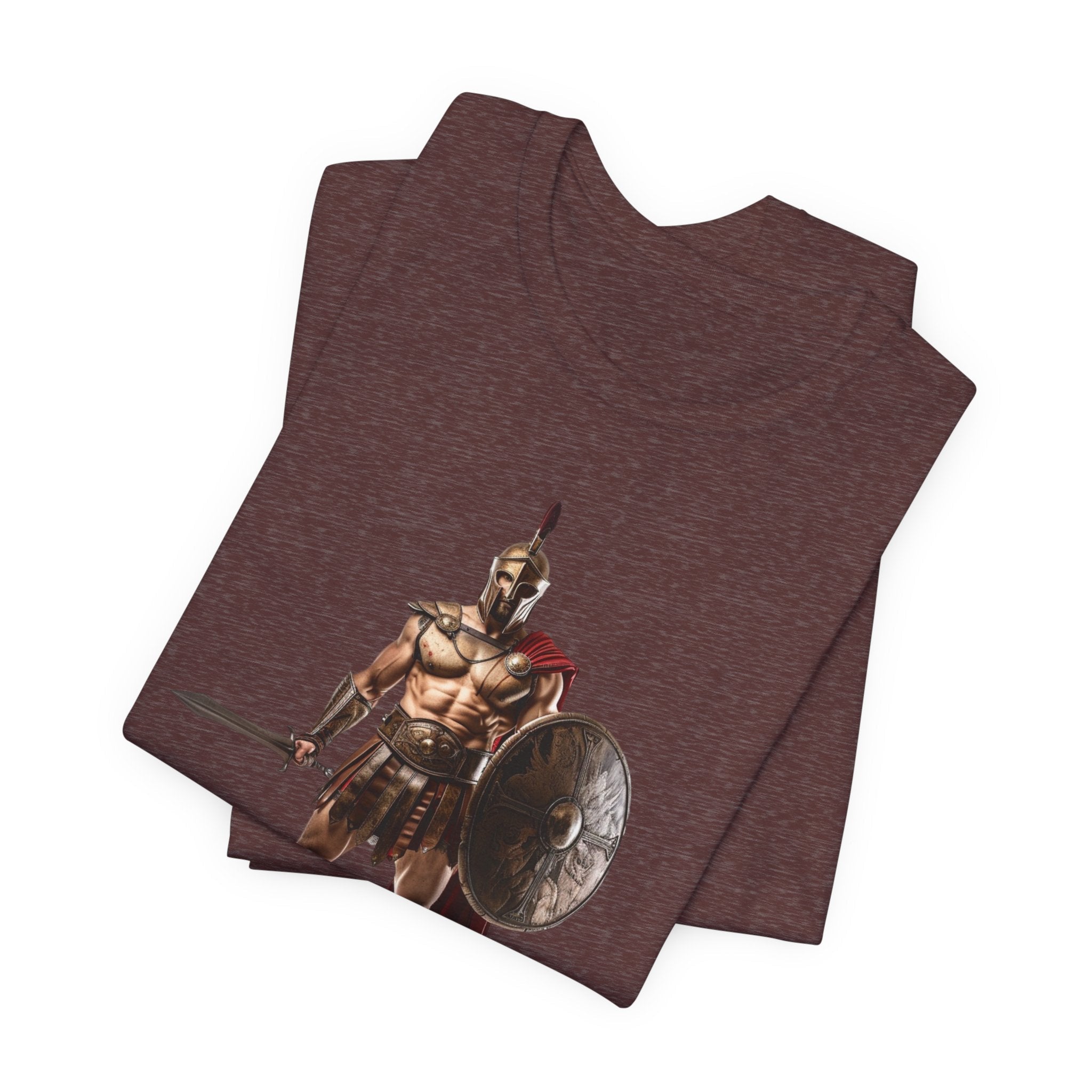 Spartan Warrior Graphic Tee Ancient Soldier T-Shirt - Etna Gift