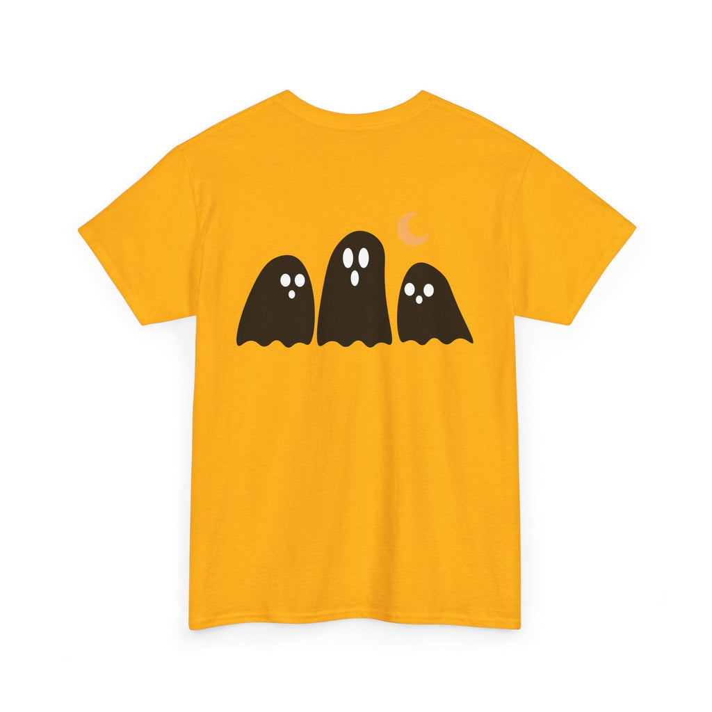 Spooky Ghost Halloween Cotton T-Shirt, Autumn Fashion Surprise for Women and Men, Unisex Tee, Scary Ghost Tee, Halloween Shirt, Fall Fashion - Etna Gift