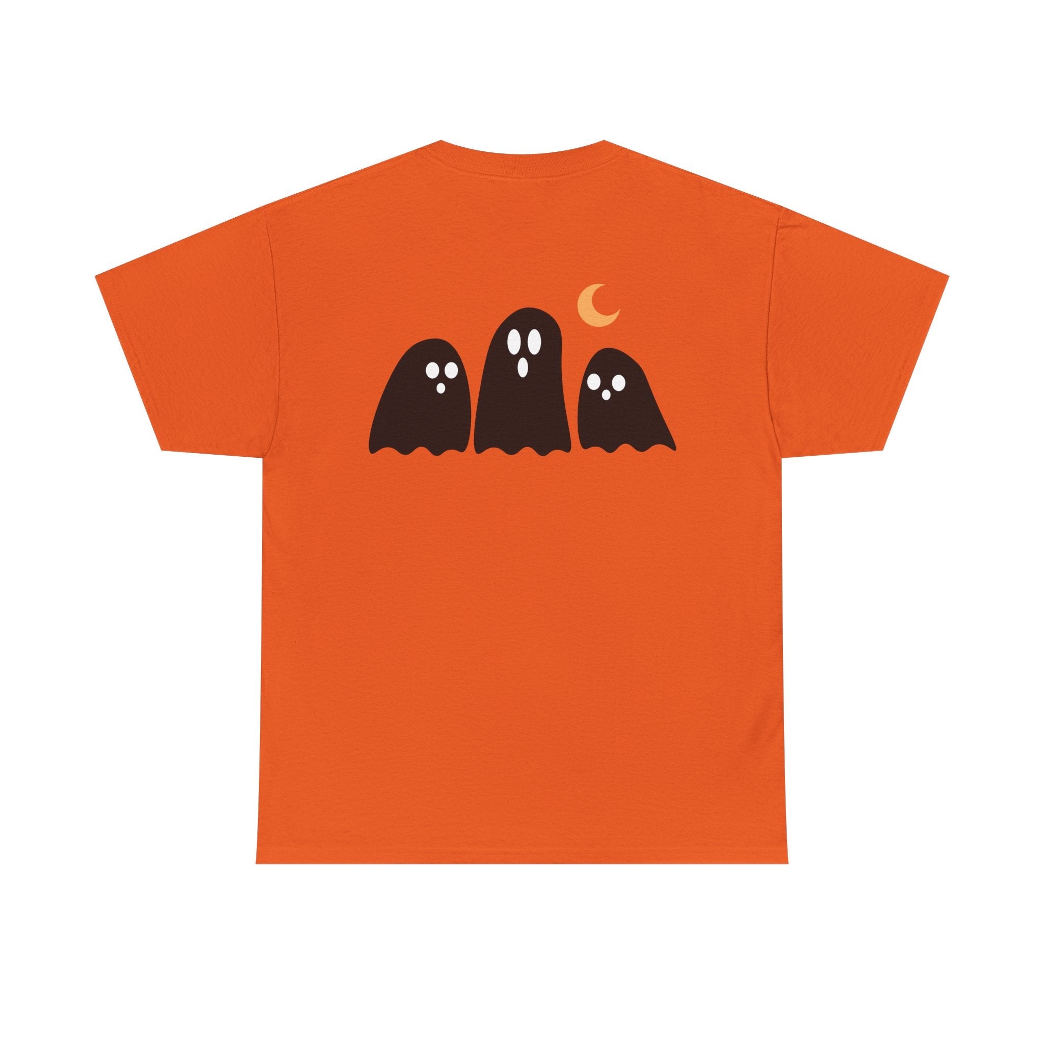 Spooky Ghost Halloween Cotton T-Shirt, Autumn Fashion Surprise for Women and Men, Unisex Tee, Scary Ghost Tee, Halloween Shirt, Fall Fashion - Etna Gift