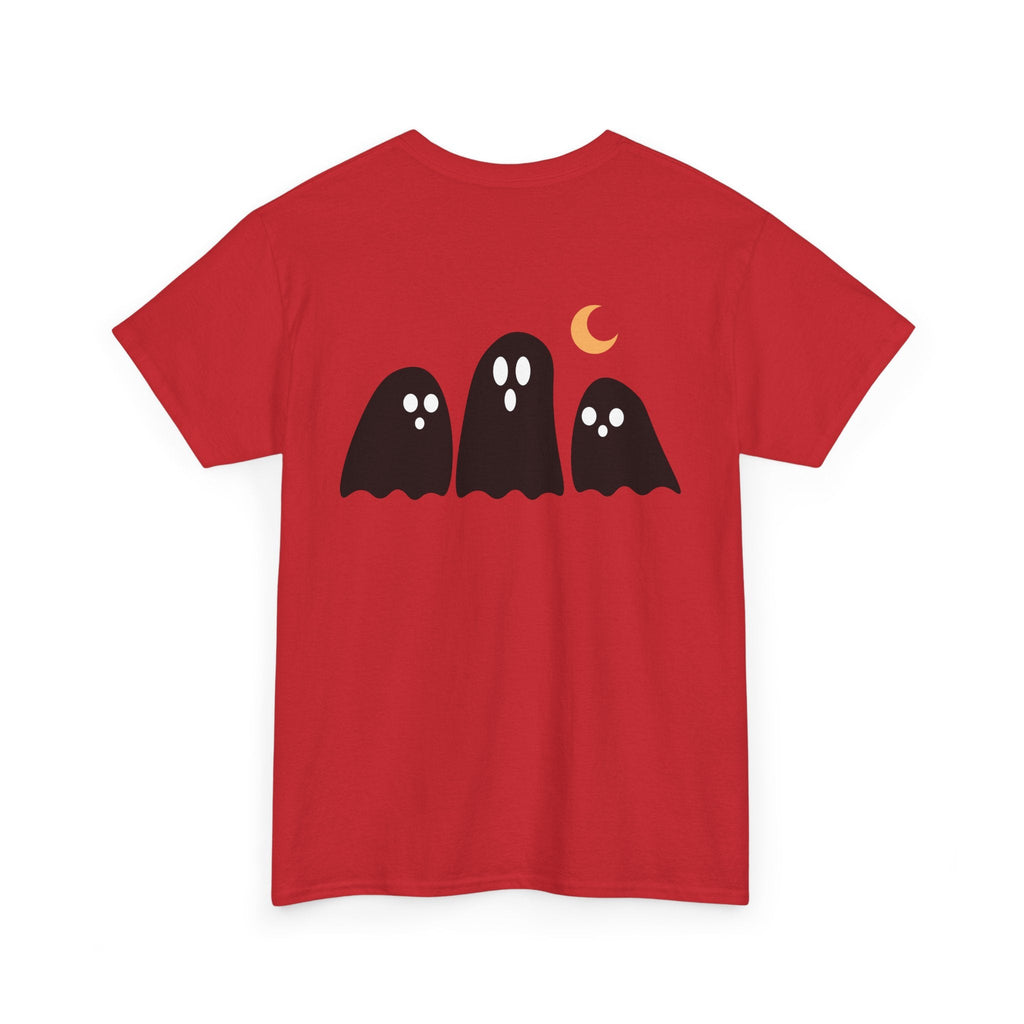 Spooky Ghost Halloween Cotton T-Shirt, Autumn Fashion Surprise for Women and Men, Unisex Tee, Scary Ghost Tee, Halloween Shirt, Fall Fashion - Etna Gift