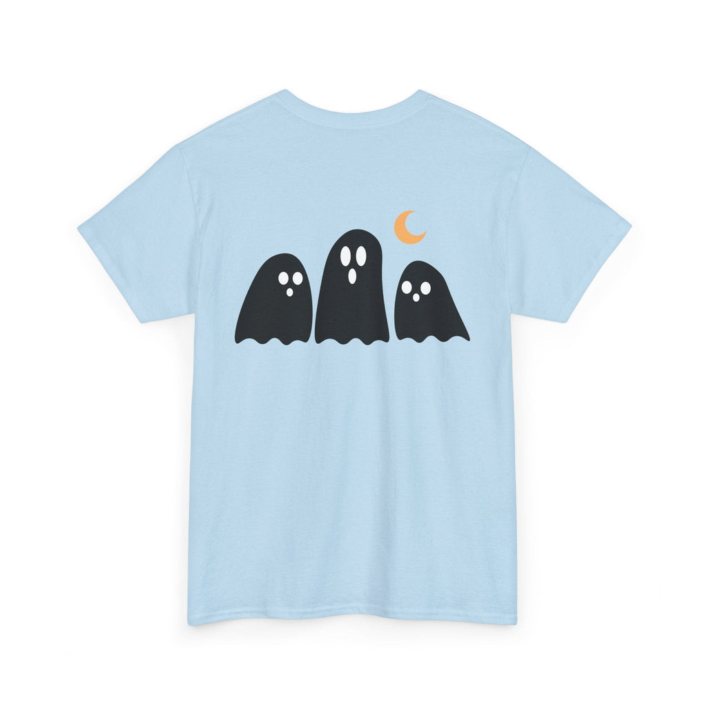 Spooky Ghost Halloween Cotton T-Shirt, Autumn Fashion Surprise for Women and Men, Unisex Tee, Scary Ghost Tee, Halloween Shirt, Fall Fashion - Etna Gift