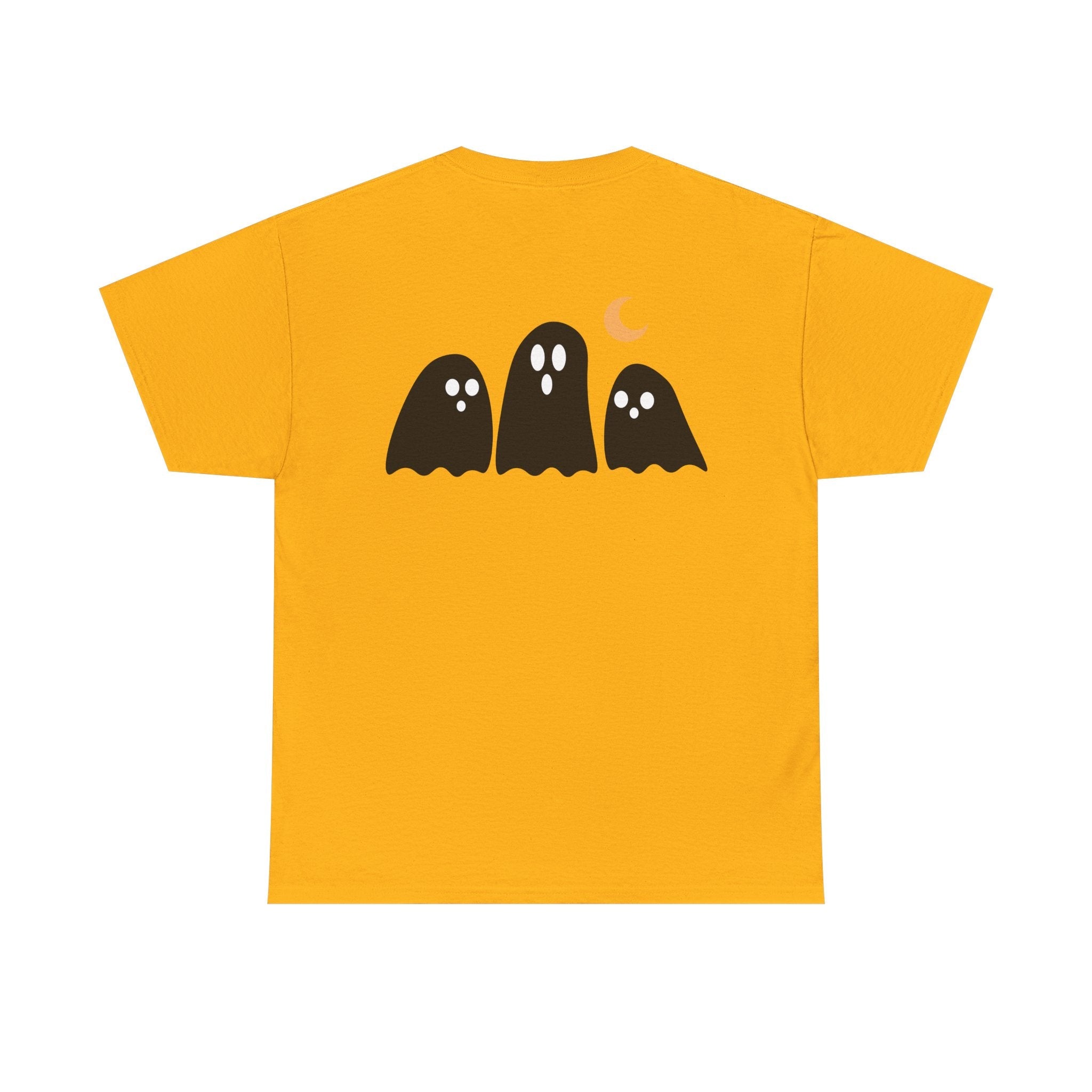 Spooky Ghost Halloween Cotton T-Shirt, Autumn Fashion Surprise for Women and Men, Unisex Tee, Scary Ghost Tee, Halloween Shirt, Fall Fashion - Etna Gift