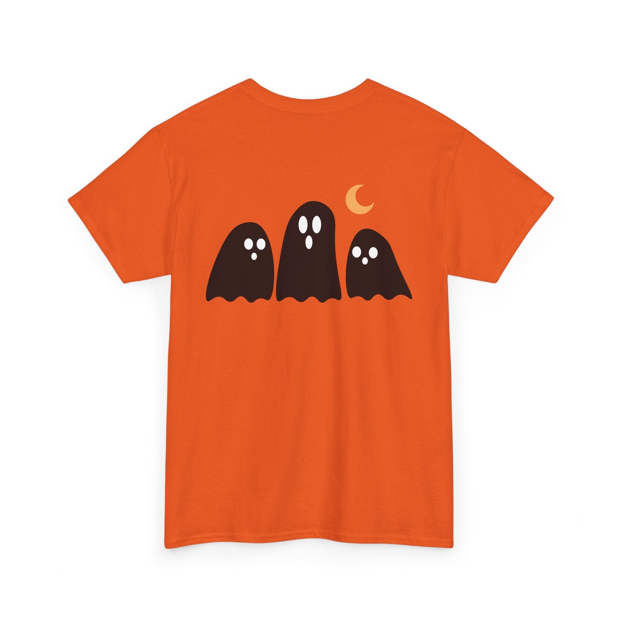 Spooky Ghost Halloween Cotton T-Shirt, Autumn Fashion Surprise for Women and Men, Unisex Tee, Scary Ghost Tee, Halloween Shirt, Fall Fashion - Etna Gift