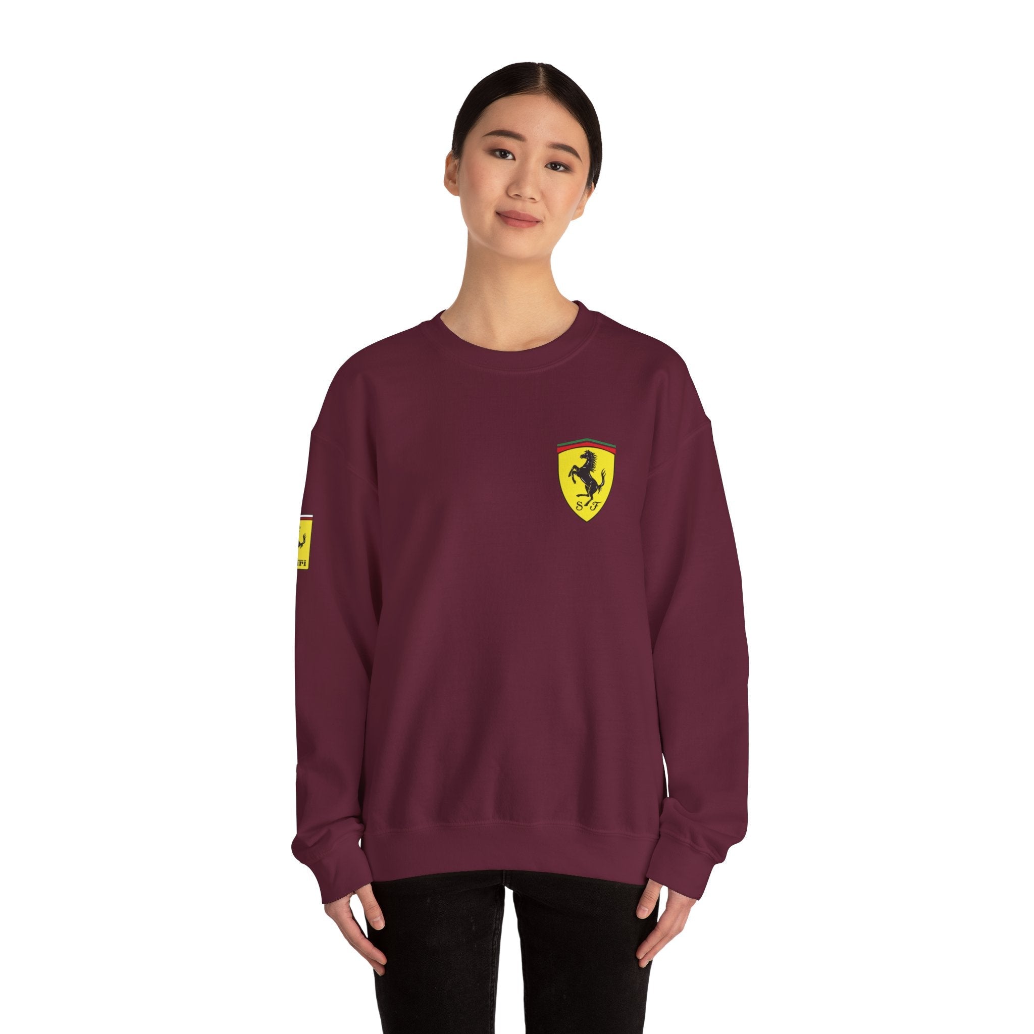 Sports Sweatshirt, Gift for Racing Car Enthusiasts, Graphic Design Sweater, Unisex Crew Neck Sweater, Automotive Clothing, - Etna Gift