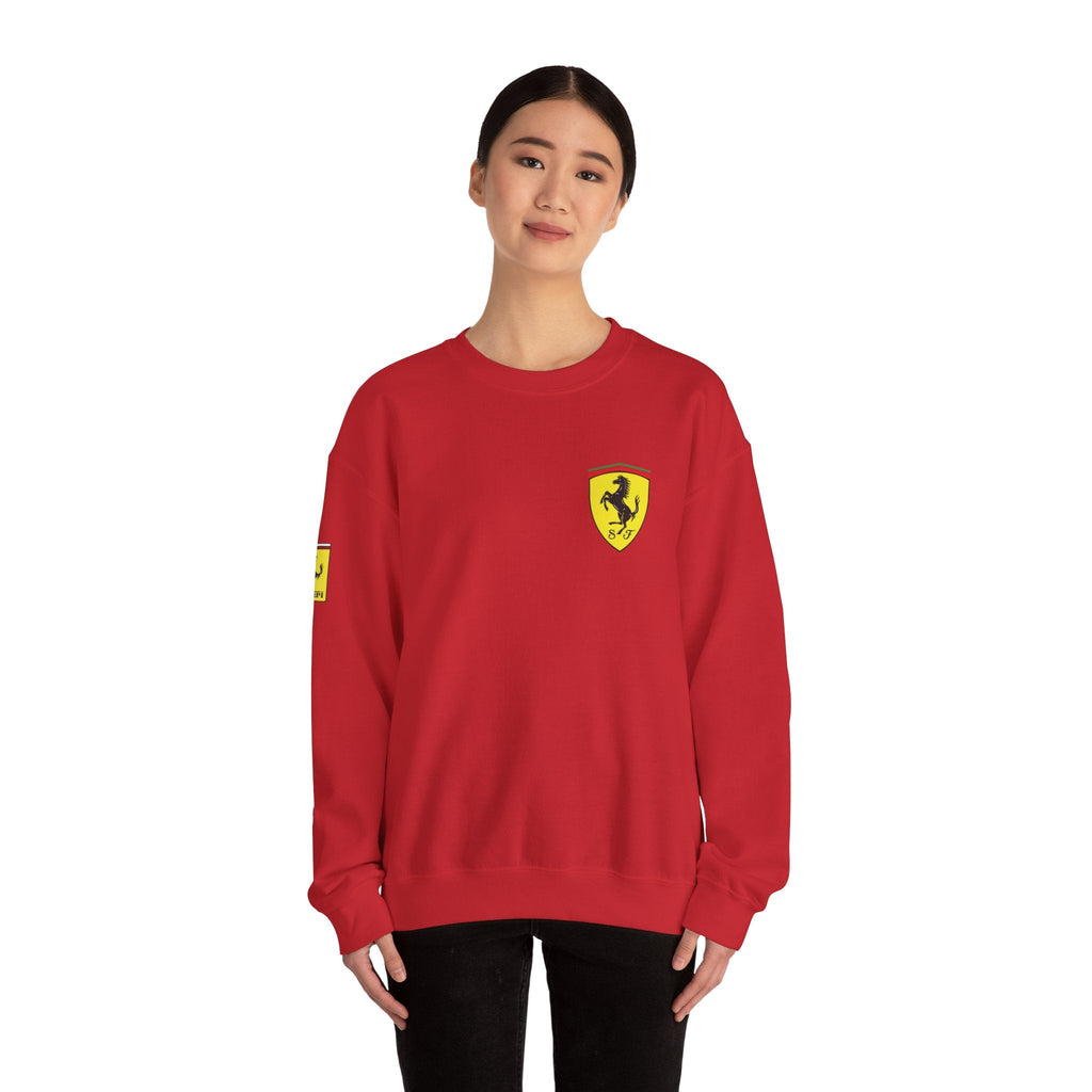 Sports Sweatshirt, Gift for Racing Car Enthusiasts, Graphic Design Sweater, Unisex Crew Neck Sweater, Automotive Clothing, - Etna Gift