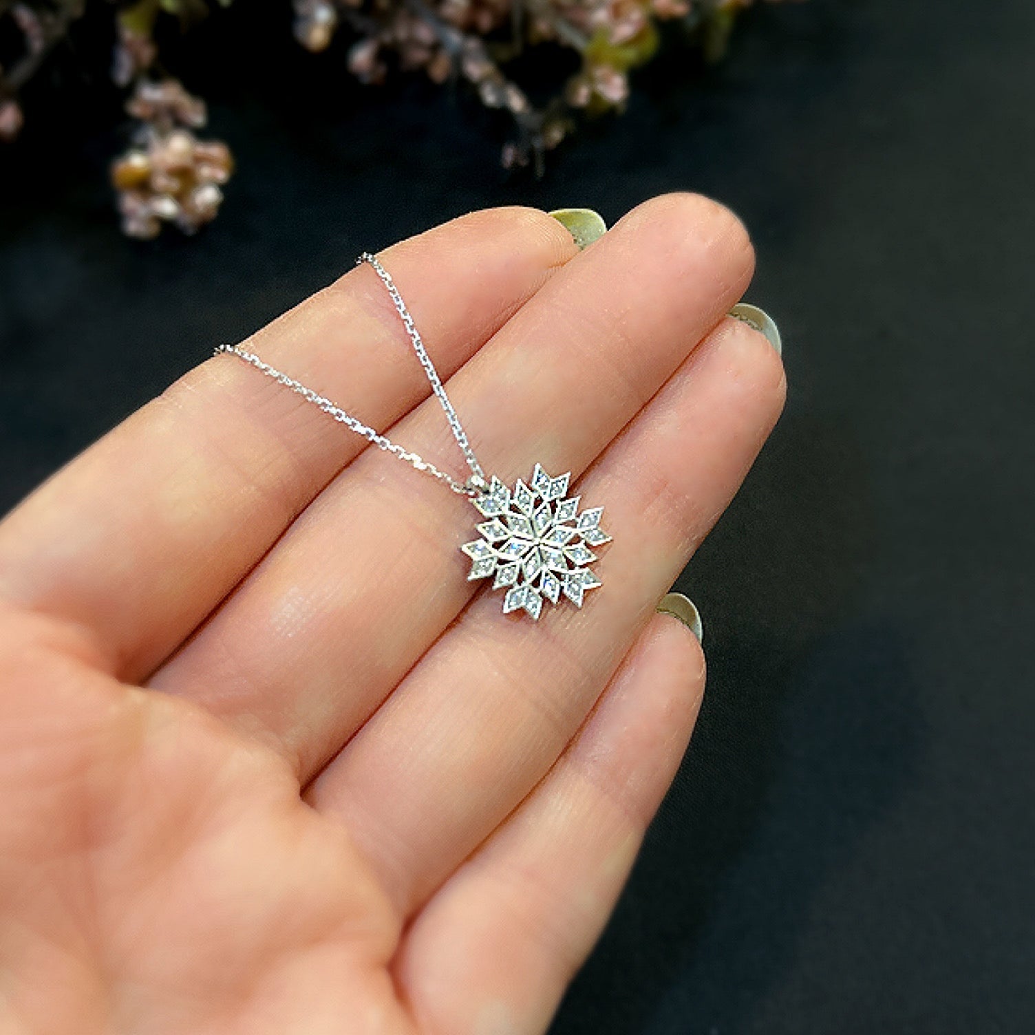 Star necklace 925 sterling silver star necklace - Etna Gift