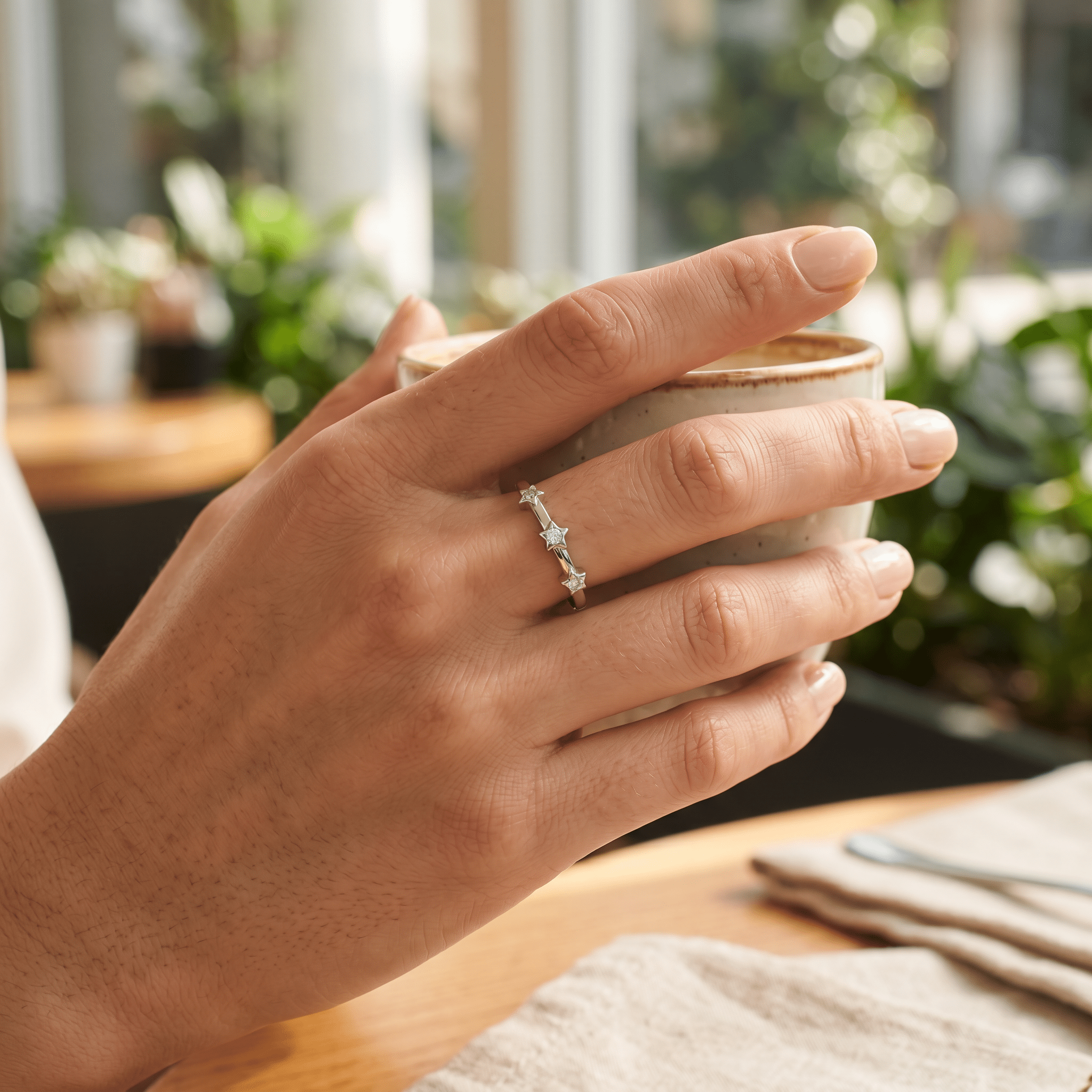 Star Ring, 925 Sterling Silver Women's Ring - Etna Gift