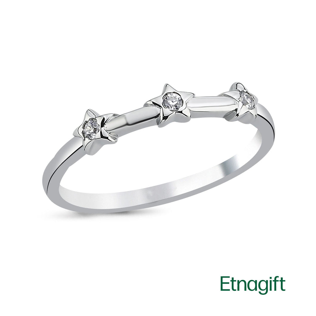 Star Ring, 925 Sterling Silver Women's Ring - Etna Gift