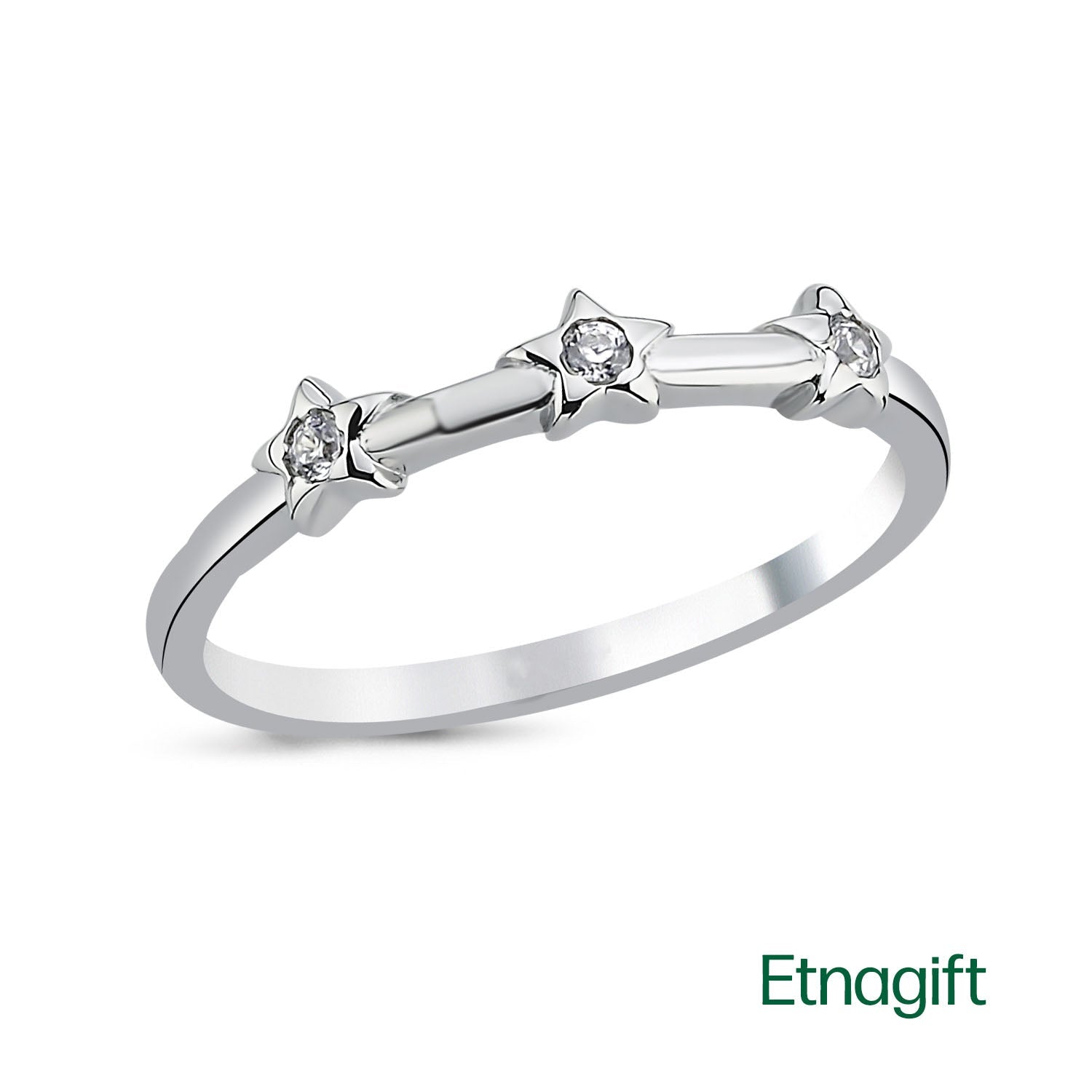 Star Ring, 925 Sterling Silver Women's Ring - Etna Gift
