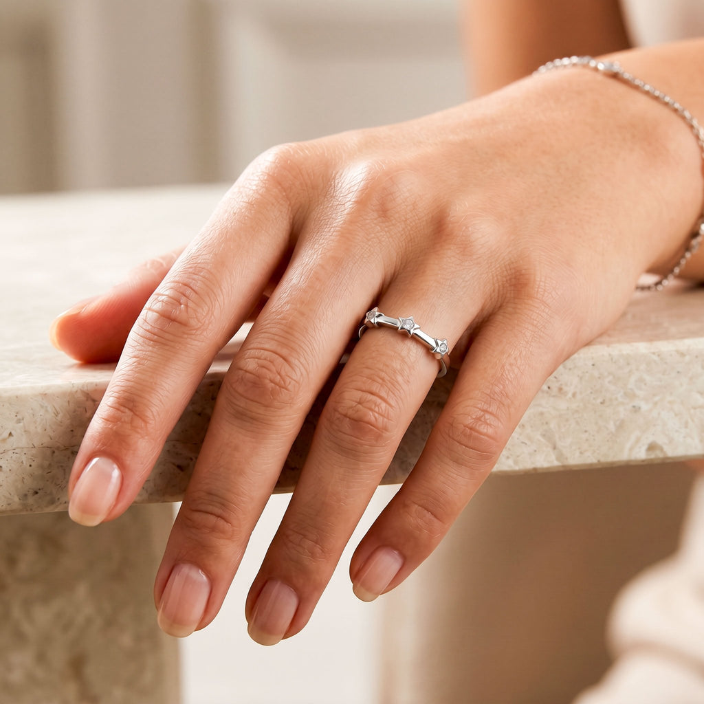 Star Ring, 925 Sterling Silver Women's Ring - Etna Gift