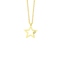 Star silver necklace 925 sterling silver star necklace - Etna Gift