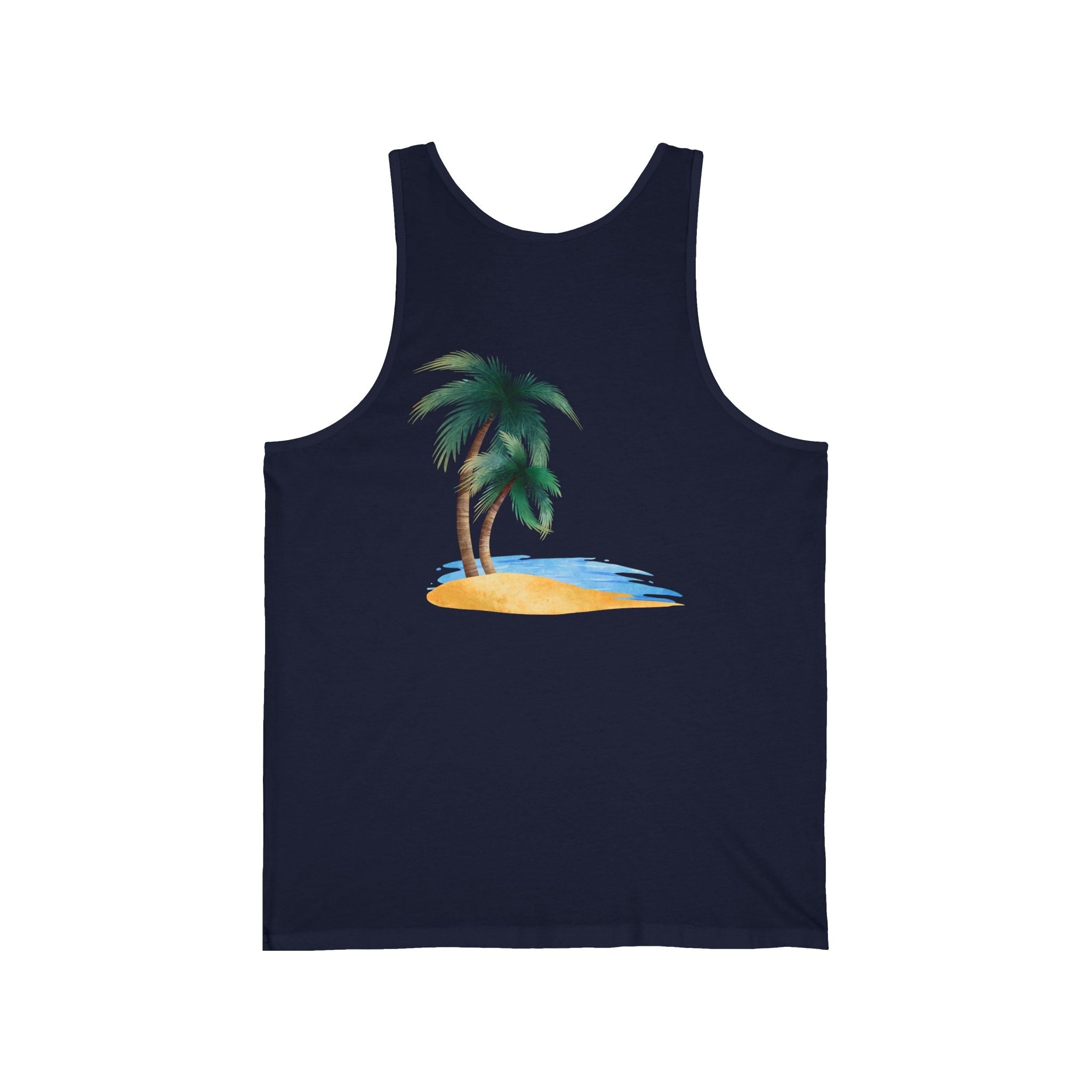 Starfish & Palm Beach Tank Tropical Island Beach Tank - Etna Gift