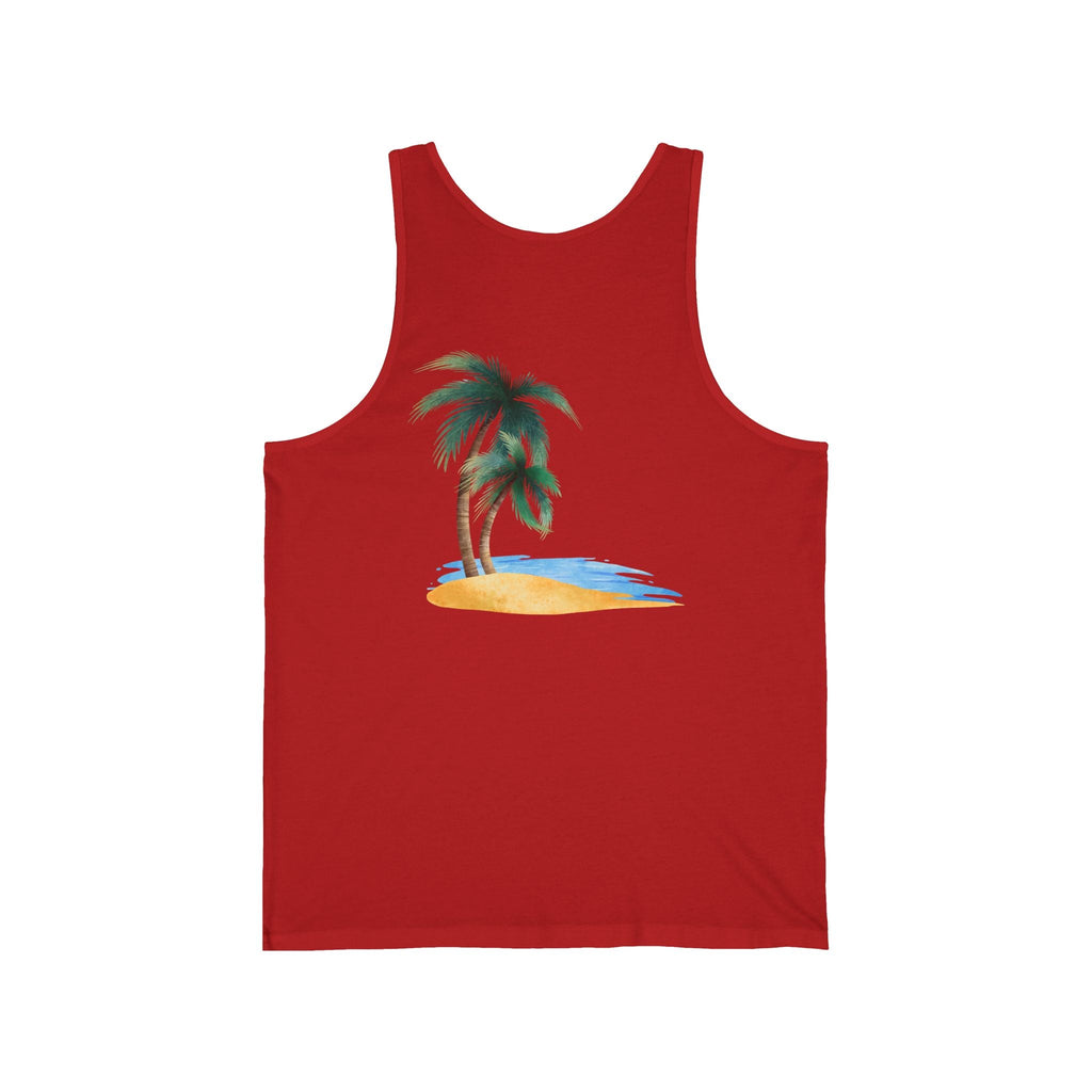 Starfish & Palm Beach Tank Tropical Island Beach Tank - Etna Gift