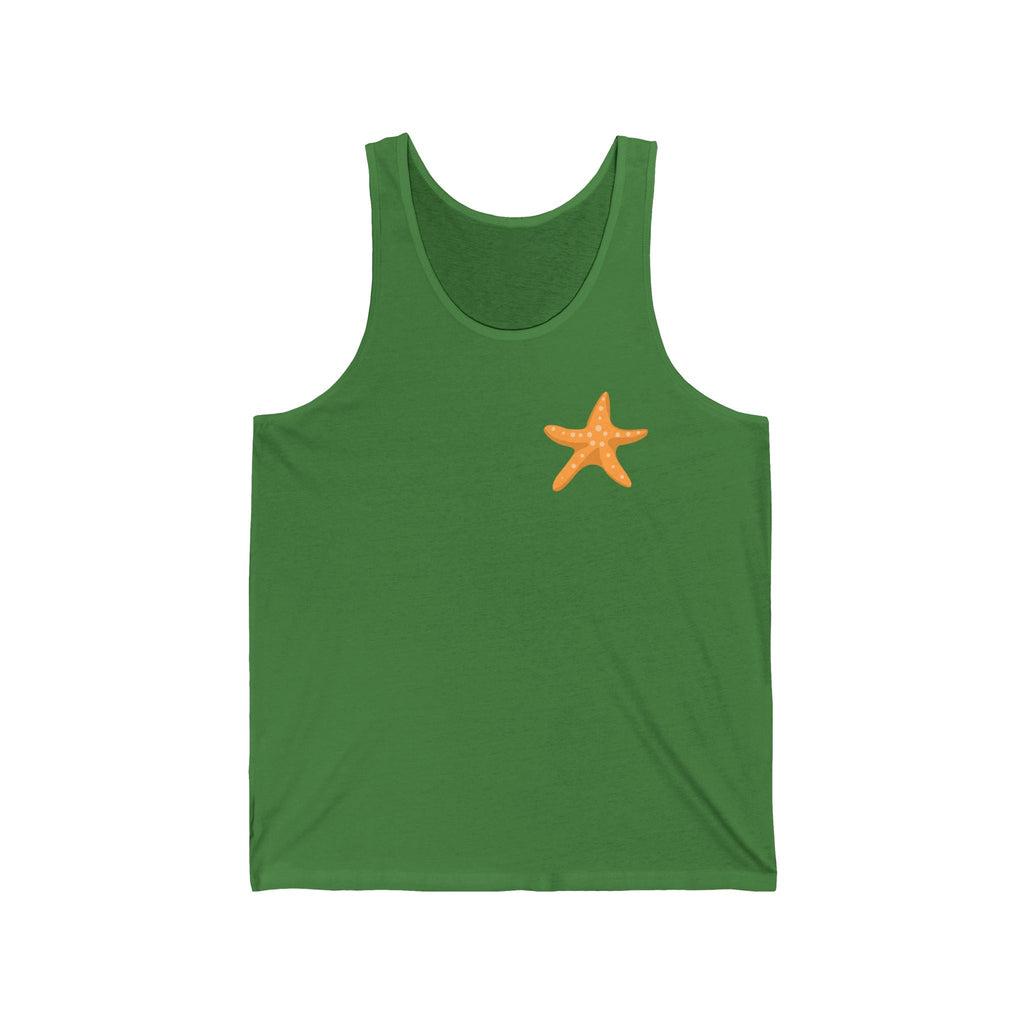 Starfish & Palm Beach Tank Tropical Island Beach Tank - Etna Gift