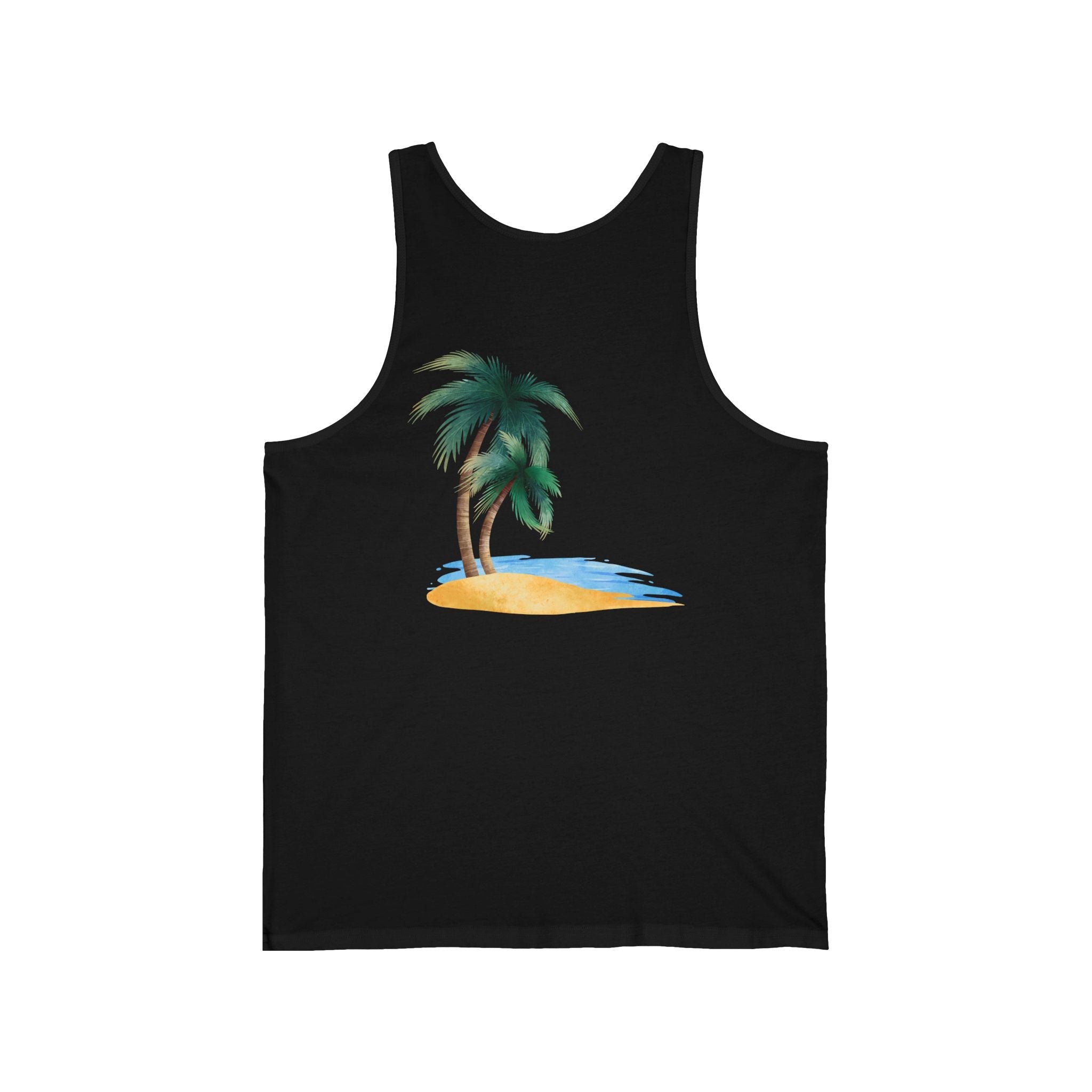 Starfish & Palm Beach Tank Tropical Island Beach Tank - Etna Gift