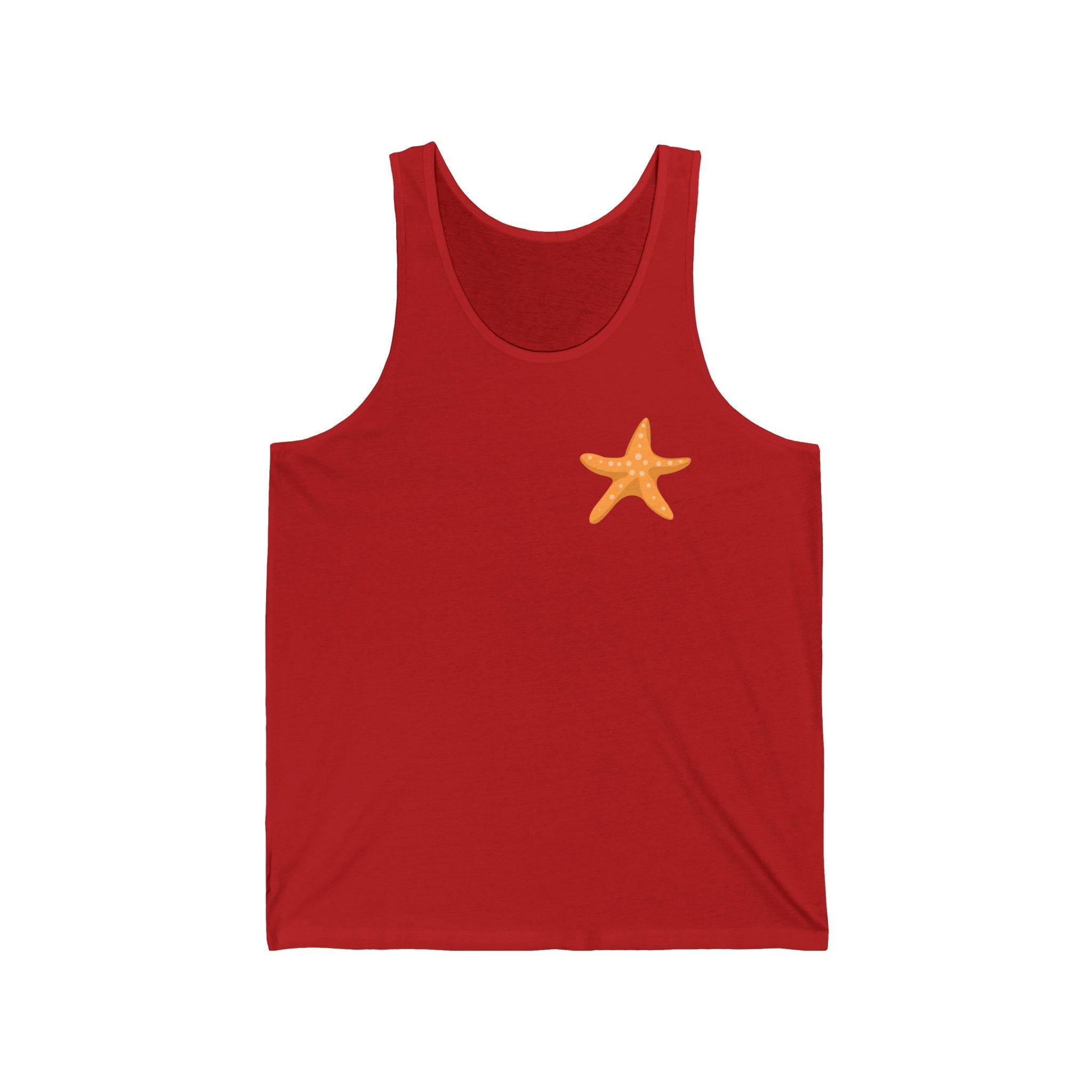 Starfish & Palm Beach Tank Tropical Island Beach Tank - Etna Gift